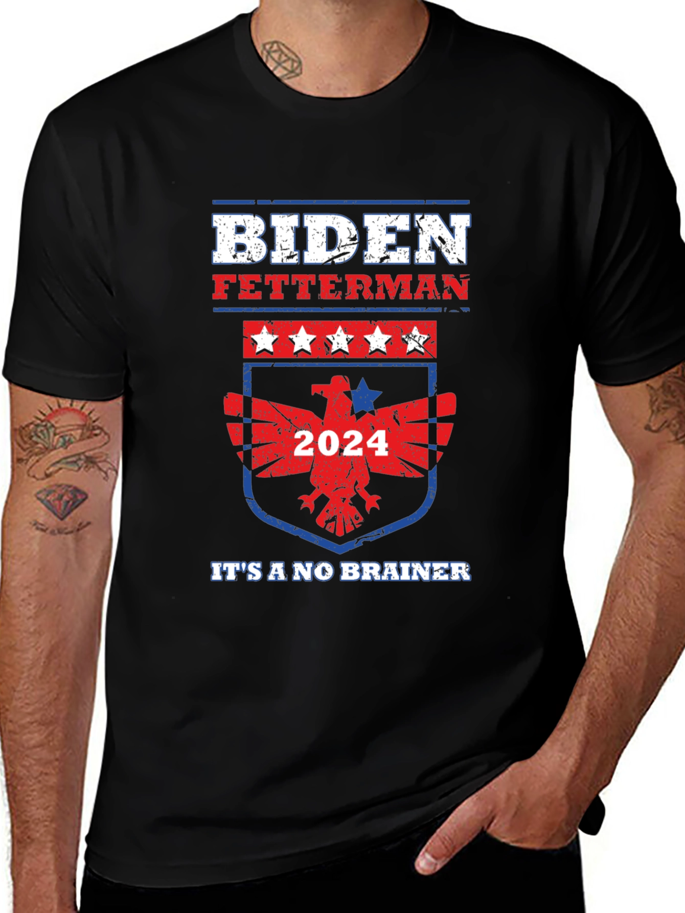 Biden Fetterman 2024 Political T-Shirt