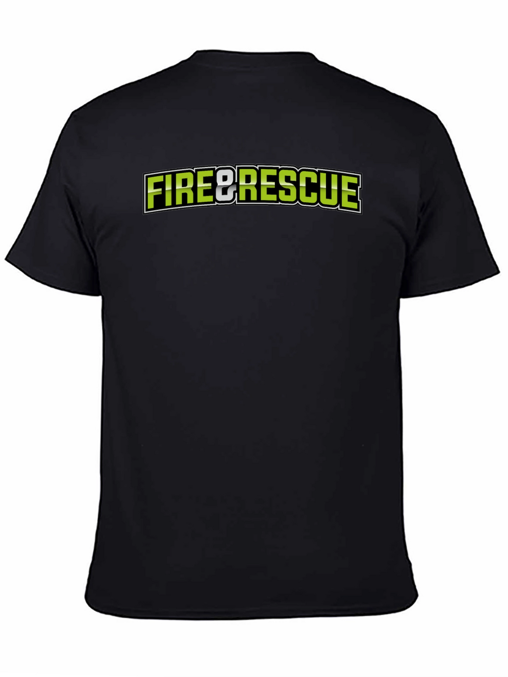 Fire & Rescue Black Graphic T-Shirt