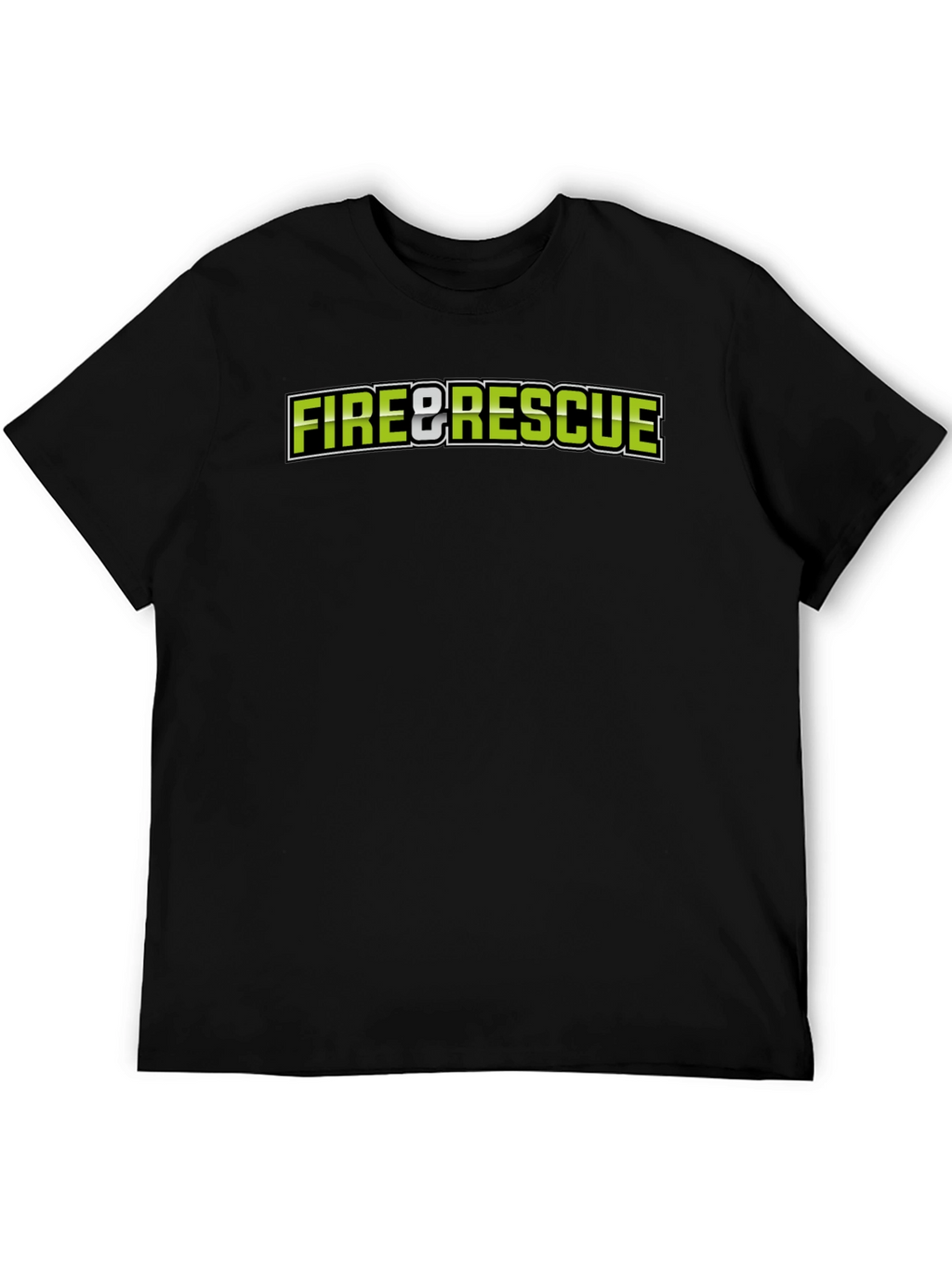 Fire & Rescue Black Graphic T-Shirt