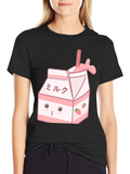 Strawberry Milk Carton Graphic Tee