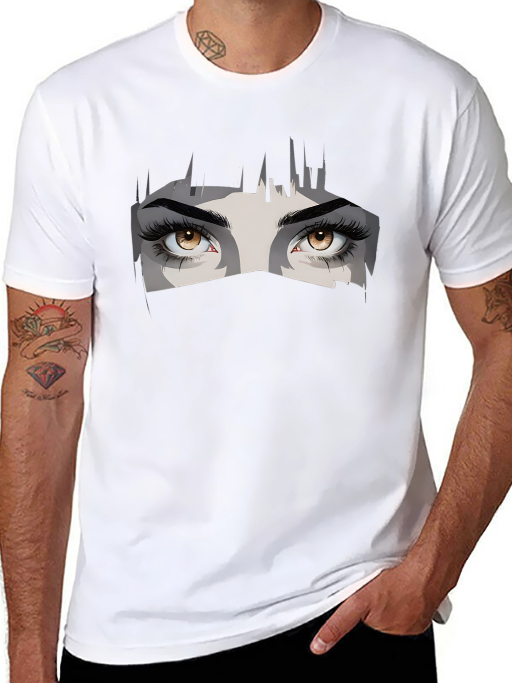 Mystic Eyes Graphic Tee - Urban Style