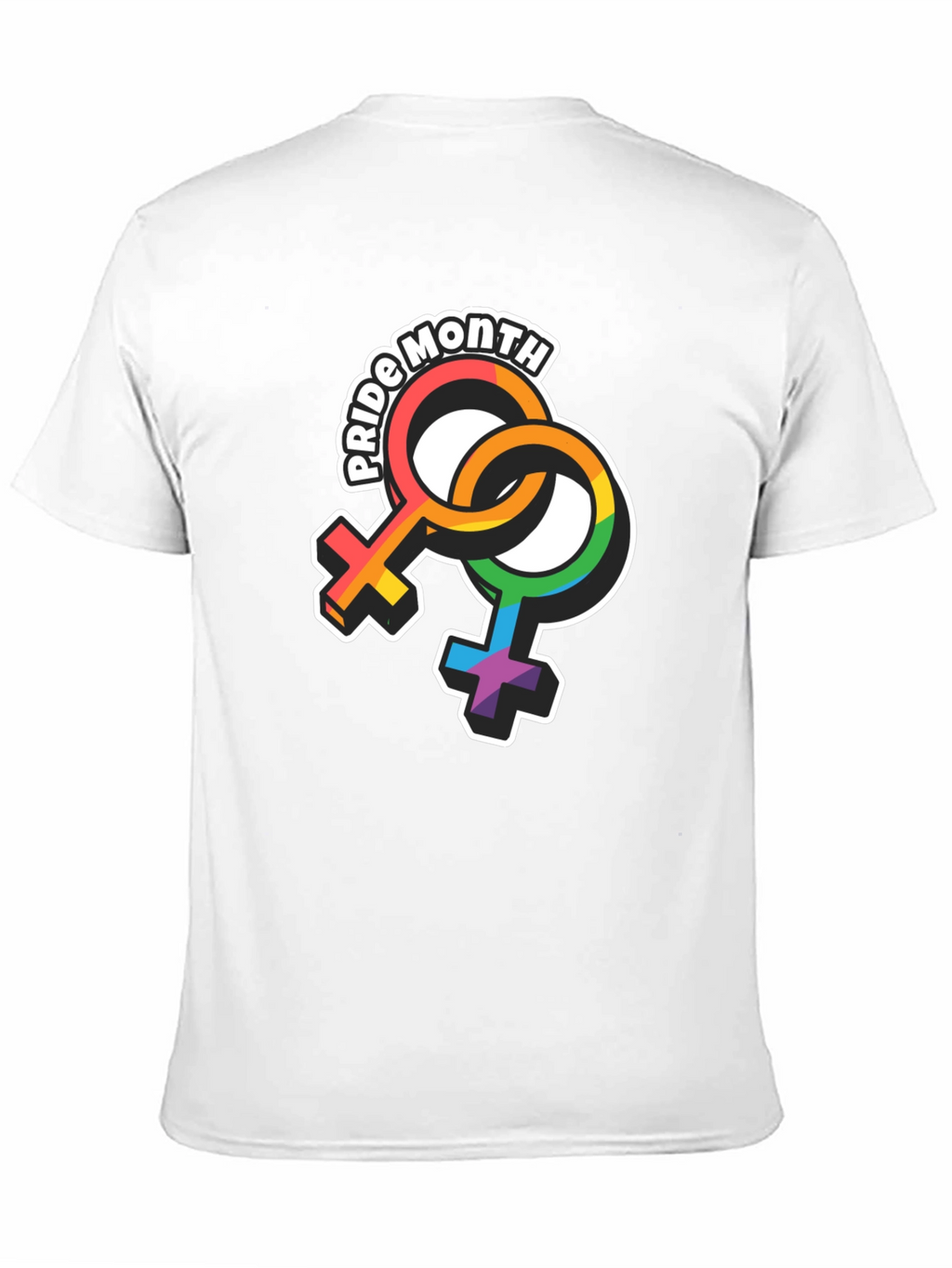 Pride Month Rainbow Symbol Graphic T-Shirt