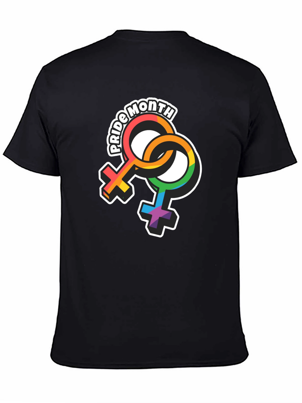 Pride Month Rainbow Symbol Graphic T-Shirt