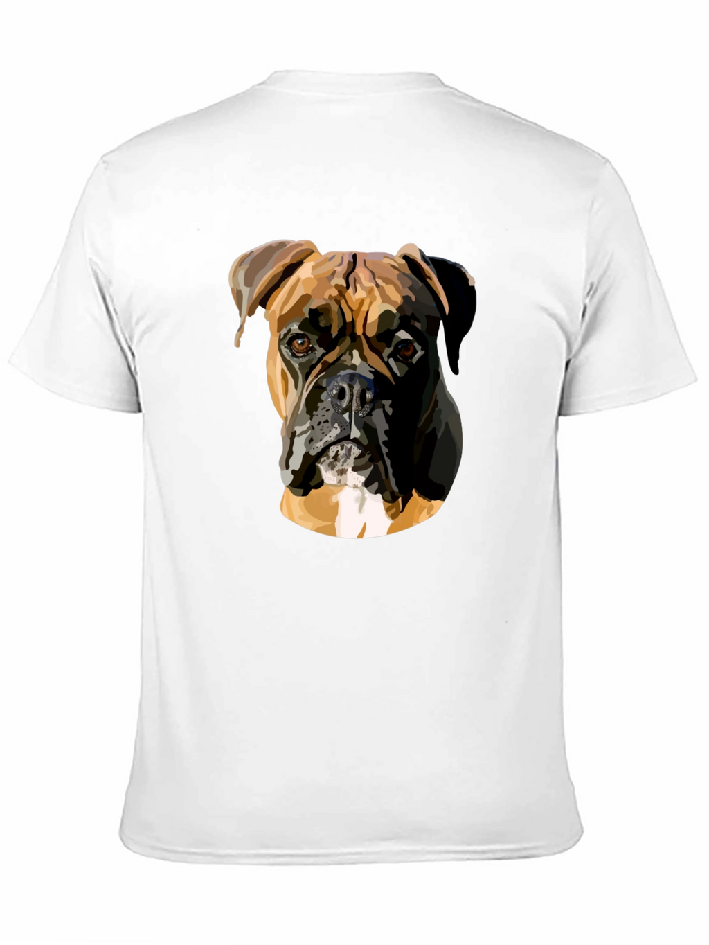 Boxer Dog Graphic Print Black T-Shirt