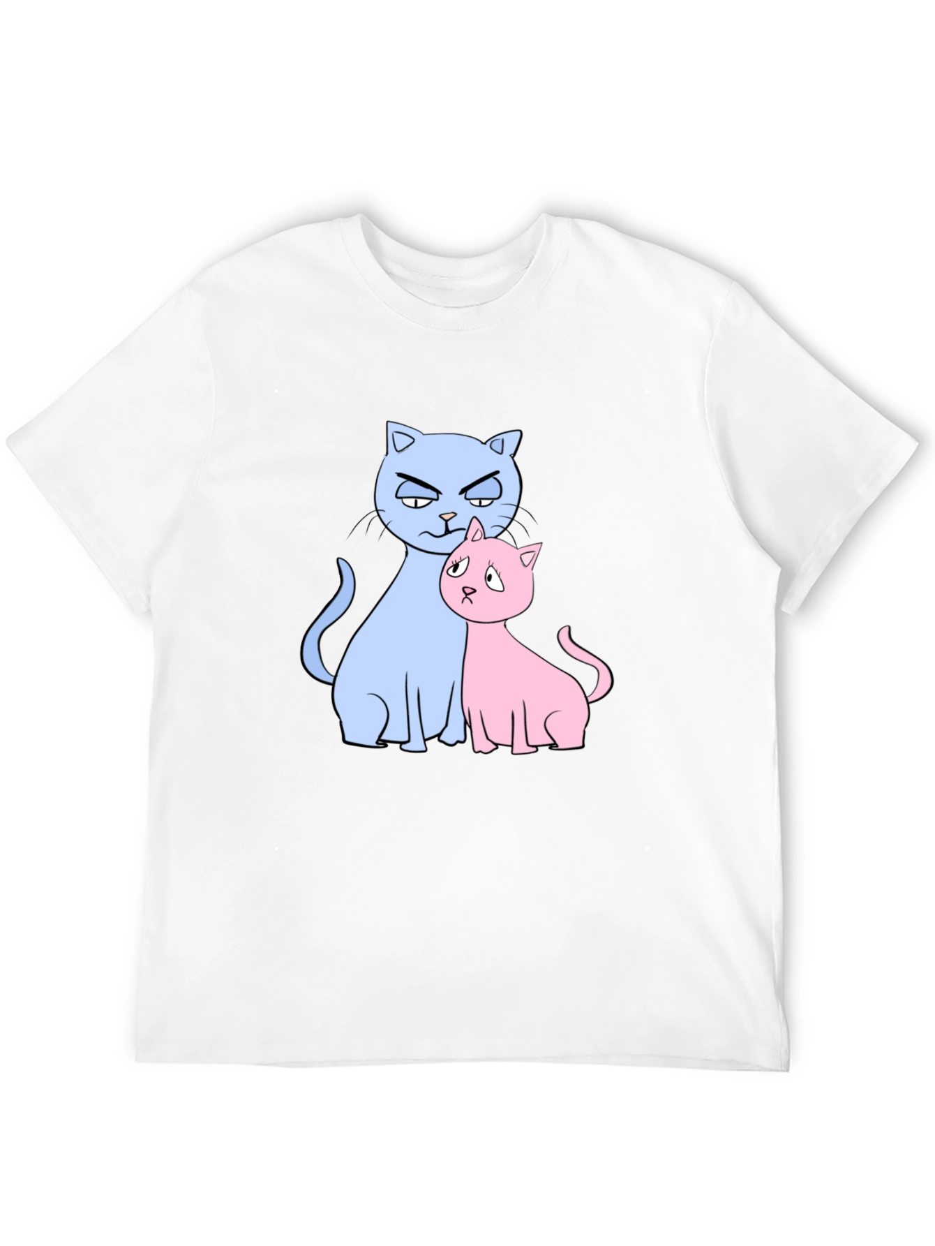 Cute Cats Graphic Print T-Shirt