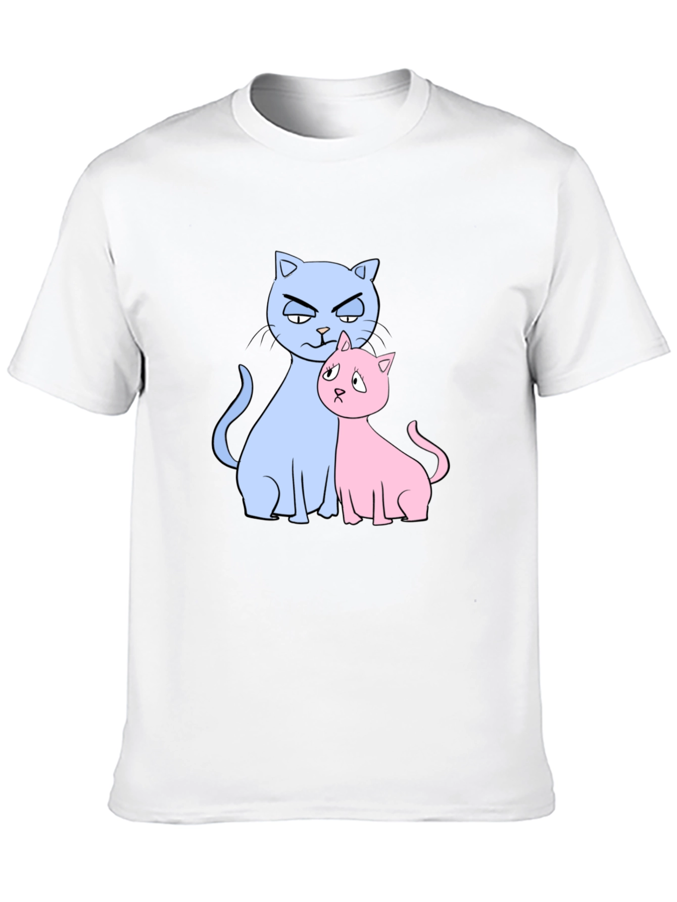 Cute Cats Graphic Print T-Shirt
