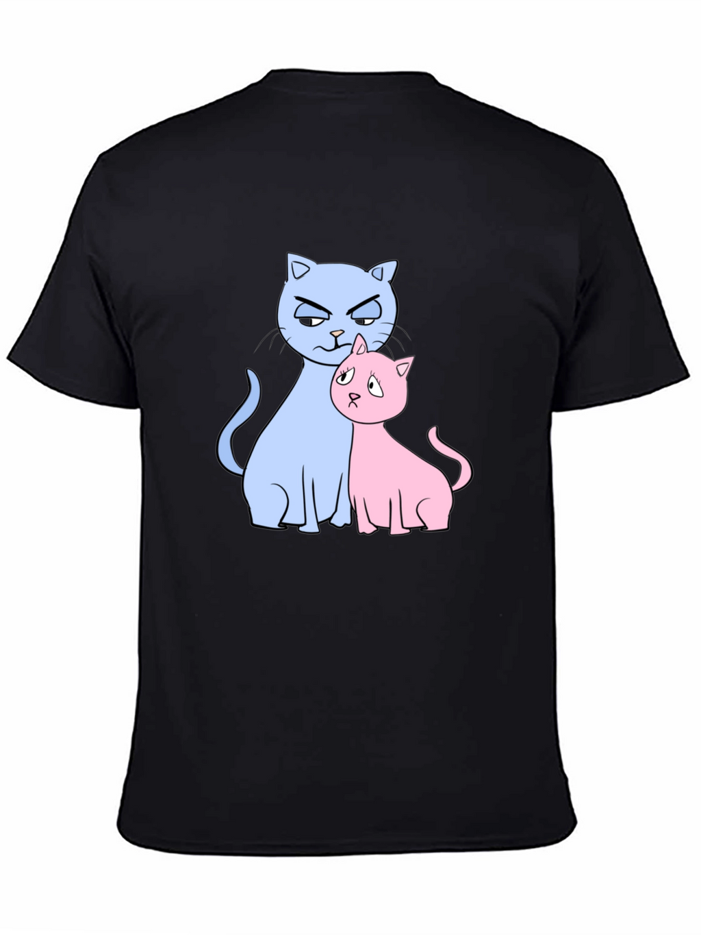 Cute Cats Graphic Print T-Shirt