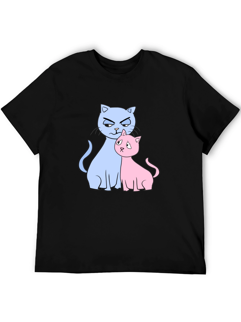 Cute Cats Graphic Print T-Shirt