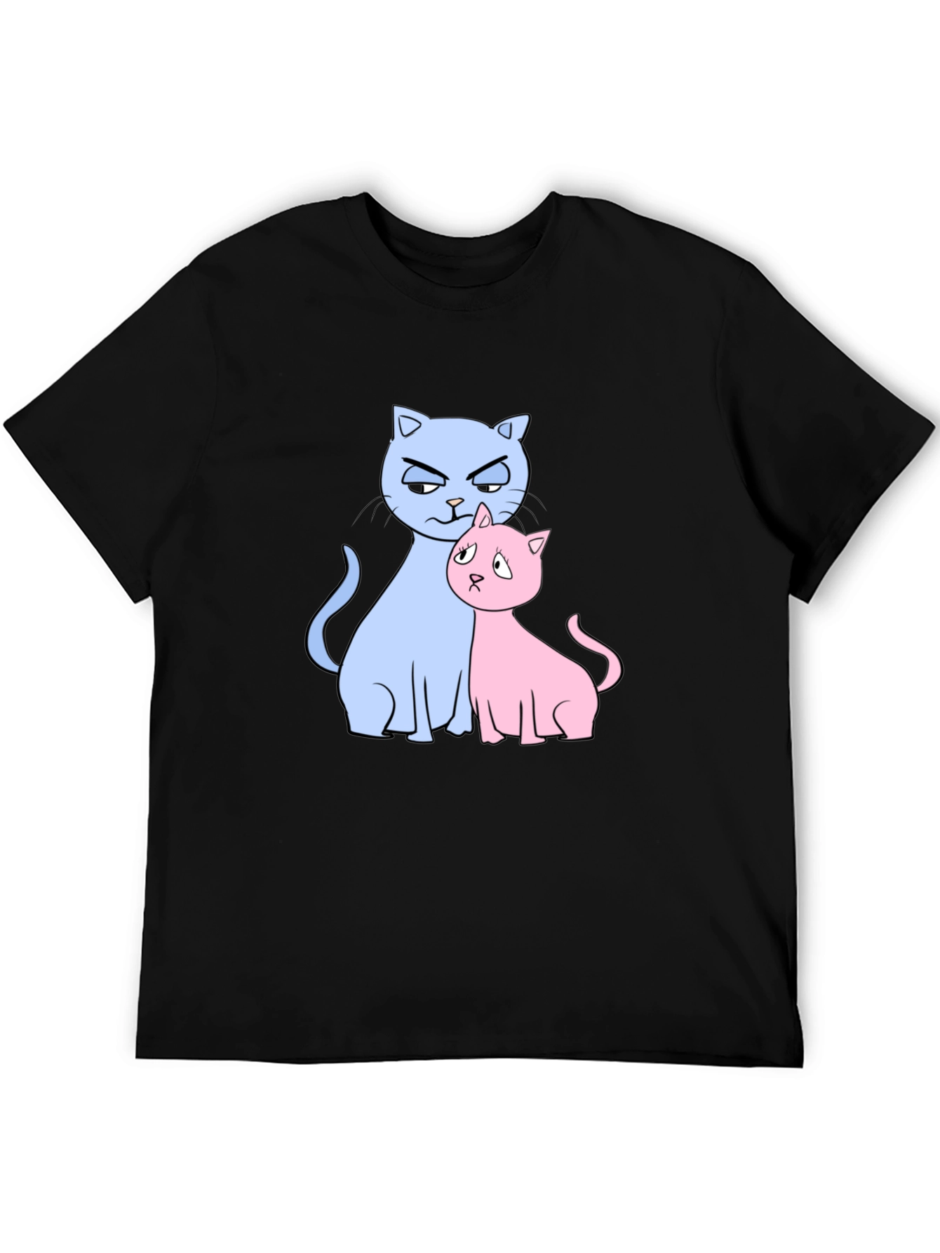 Cute Cats Graphic Print T-Shirt