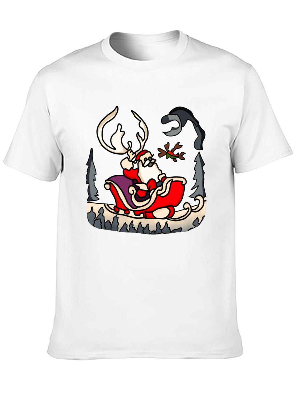Santas Sleigh Ride Graphic Tee