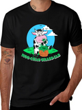 Moo-chas Grass-ias Funny Cow Graphic Tee