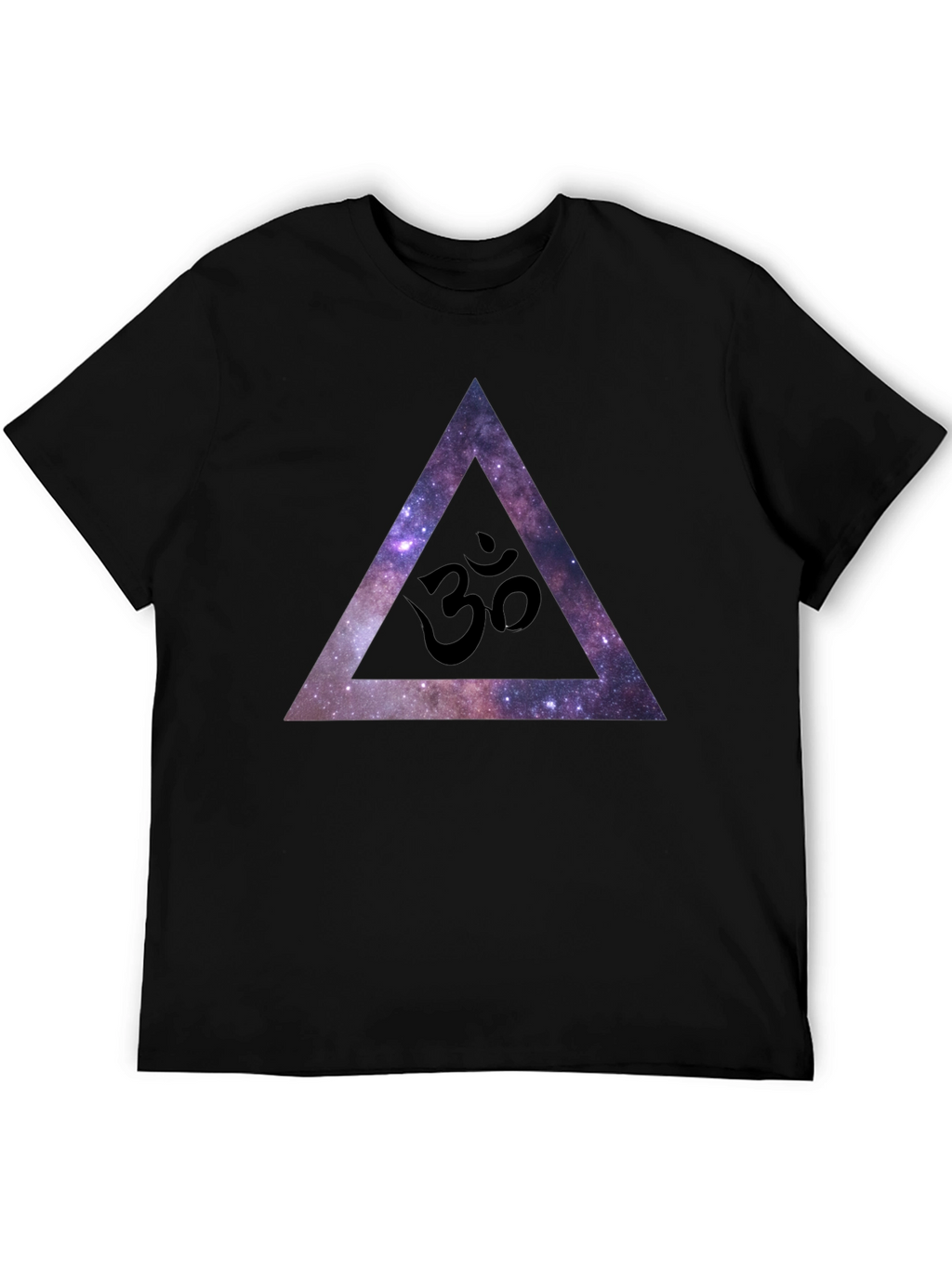 Cosmic Om Triangle Black T-Shirt