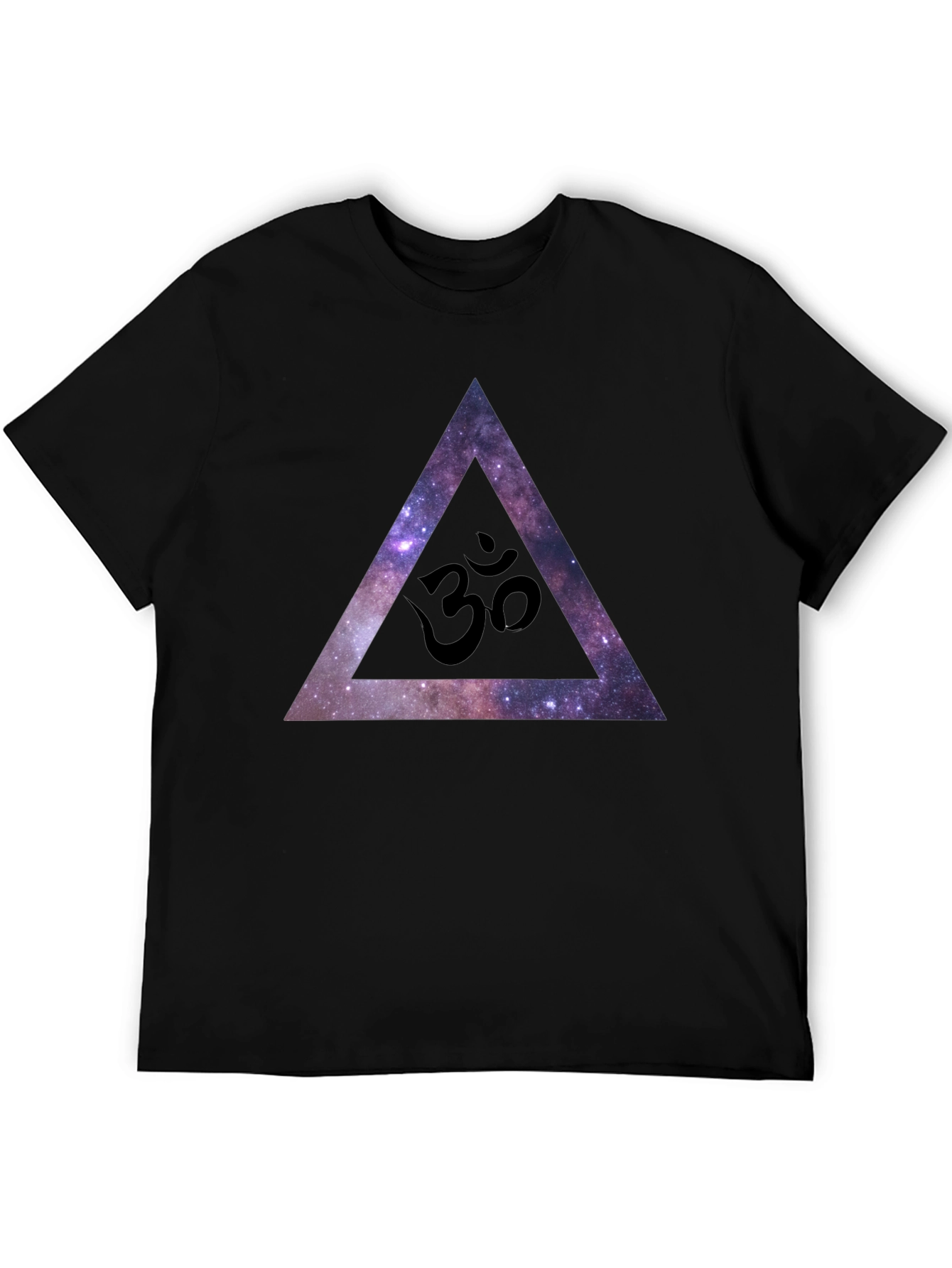 Cosmic Om Triangle Black T-Shirt