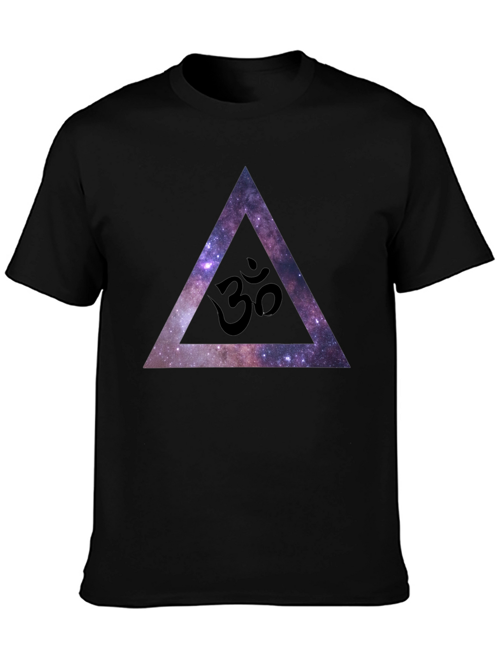 Cosmic Om Triangle Black T-Shirt