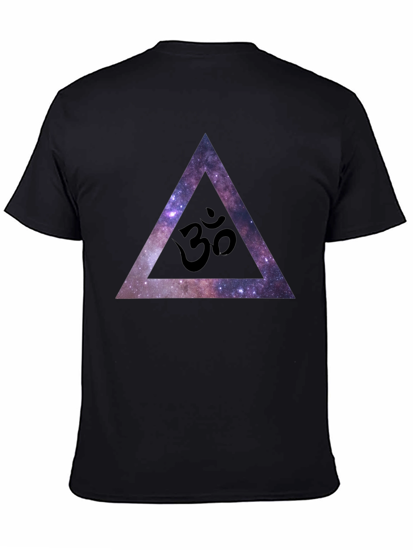 Cosmic Om Triangle Black T-Shirt