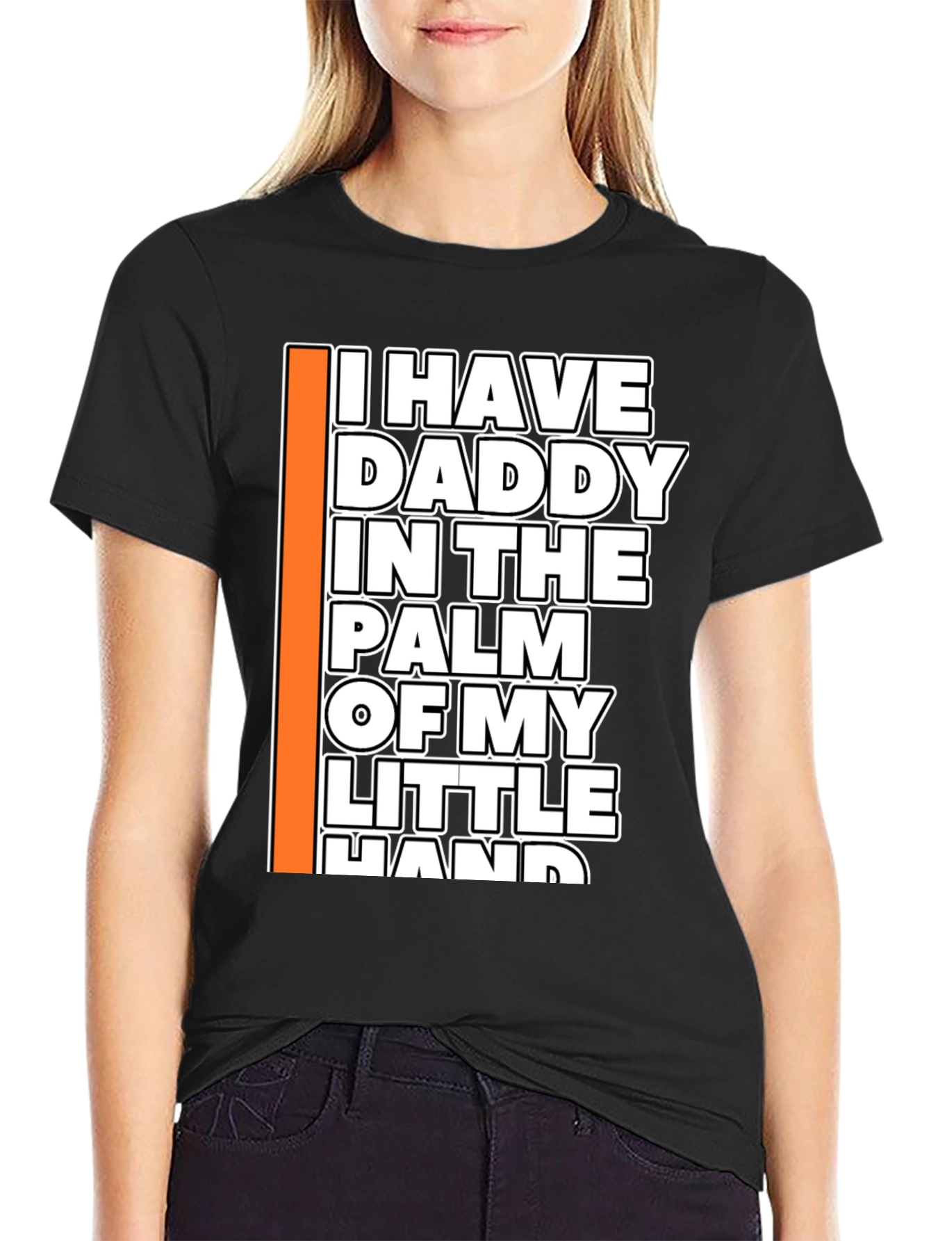 Daddys Little Helper Black Graphic Tee