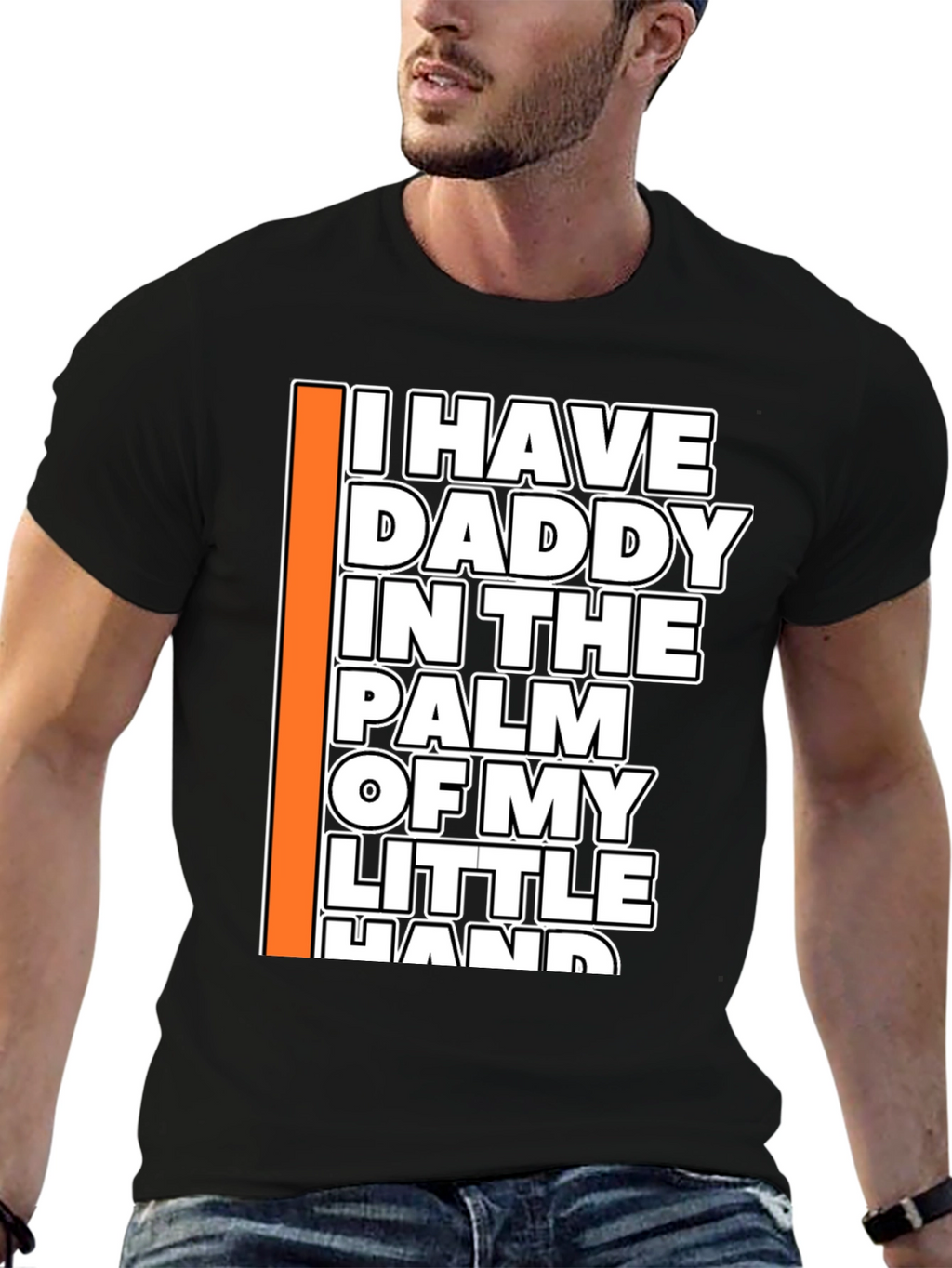 Daddys Little Helper Black Graphic Tee