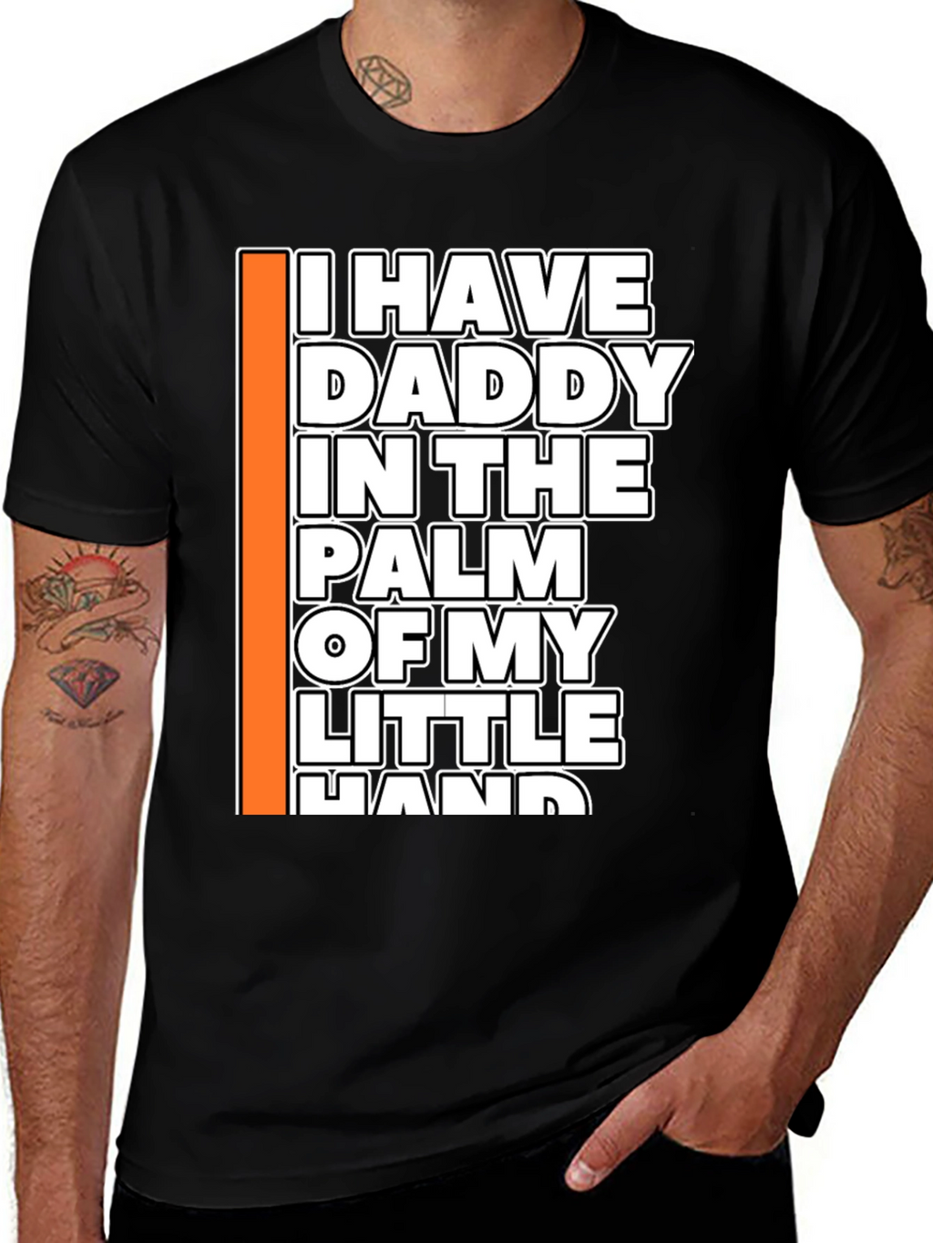Daddys Little Helper Black Graphic Tee