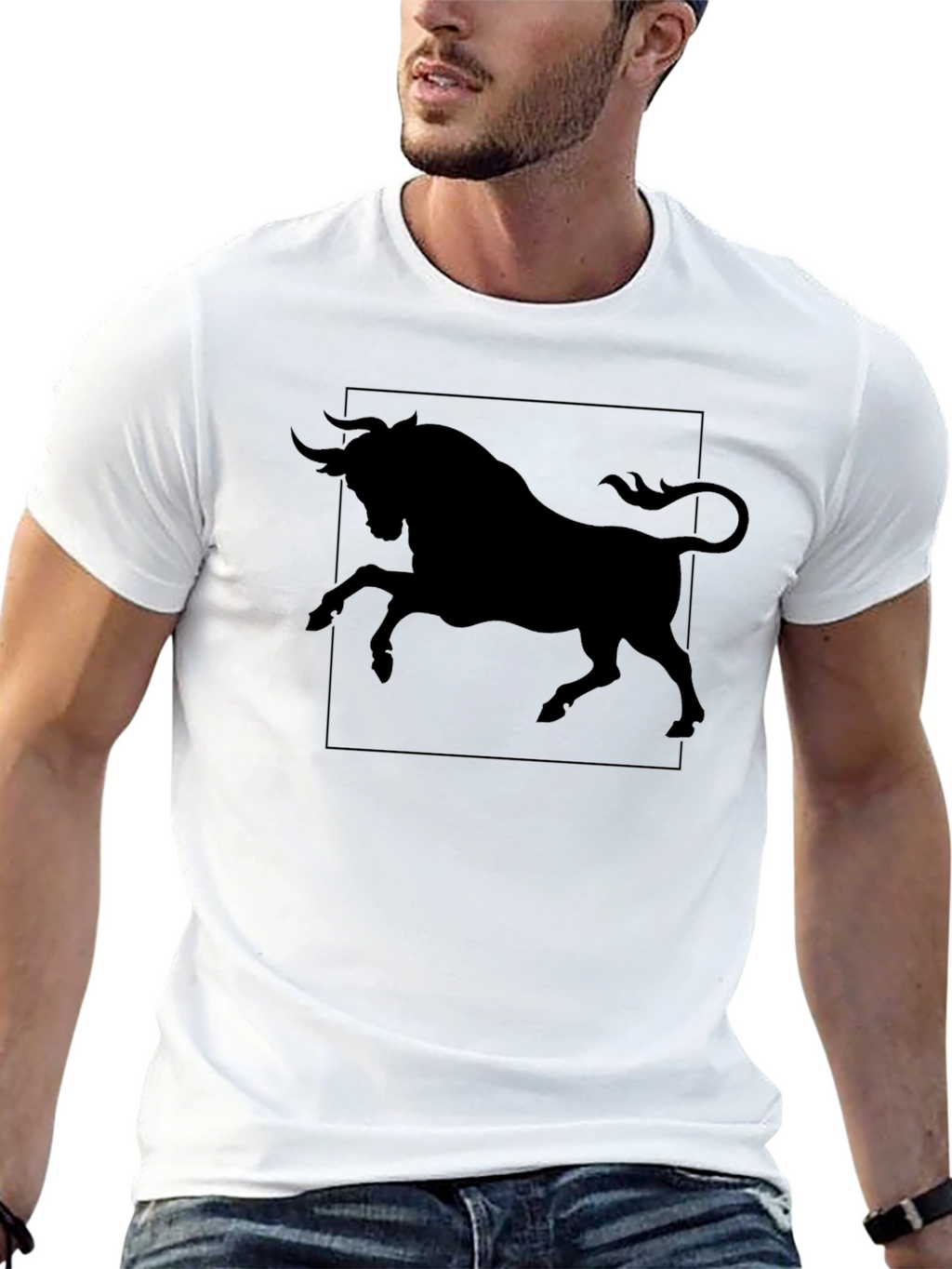 Black Bull Graphic Tee - Bold & Stylish