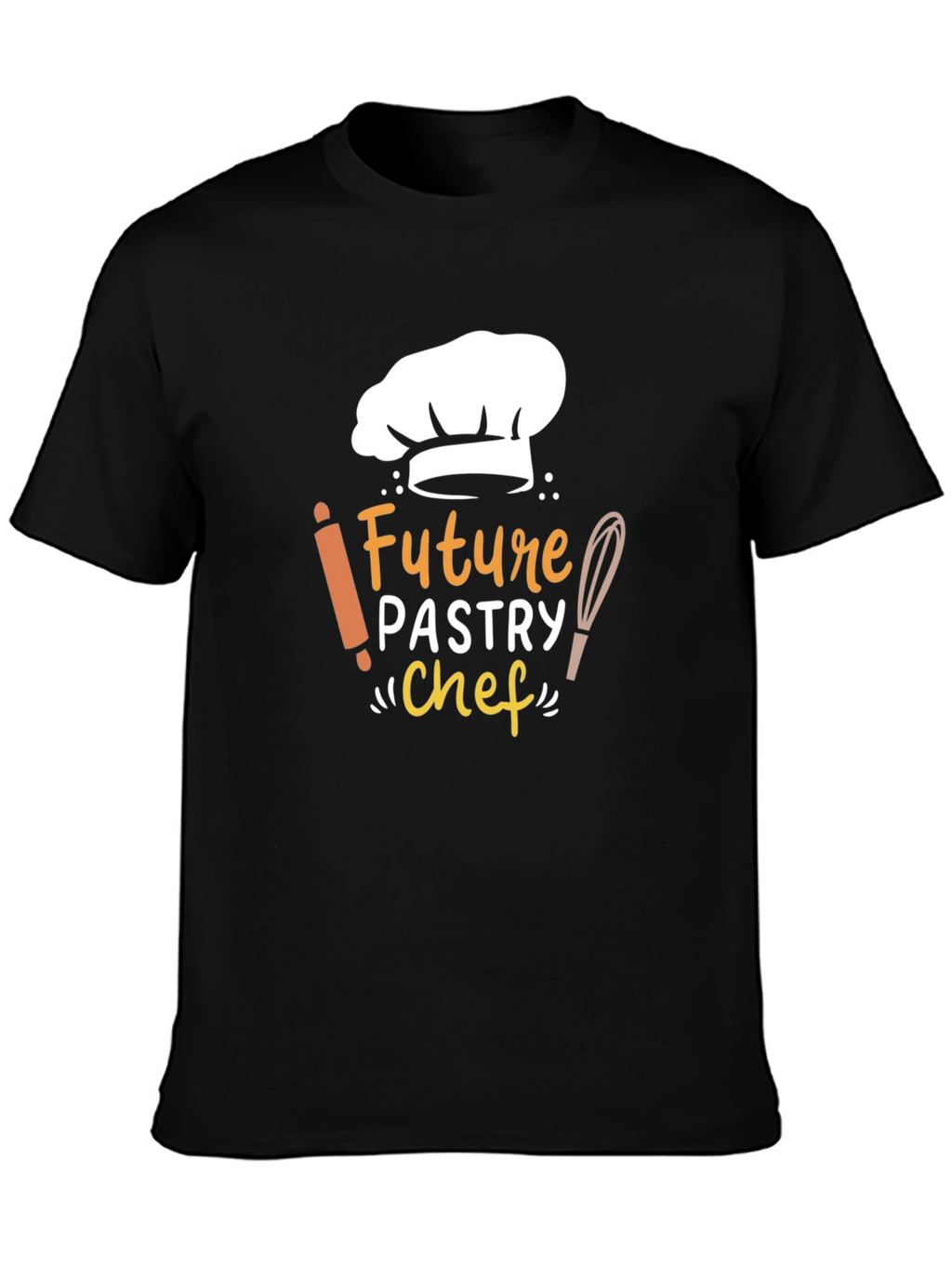 Future Pastry Chef Black T-Shirt - Culinary Dream Tee