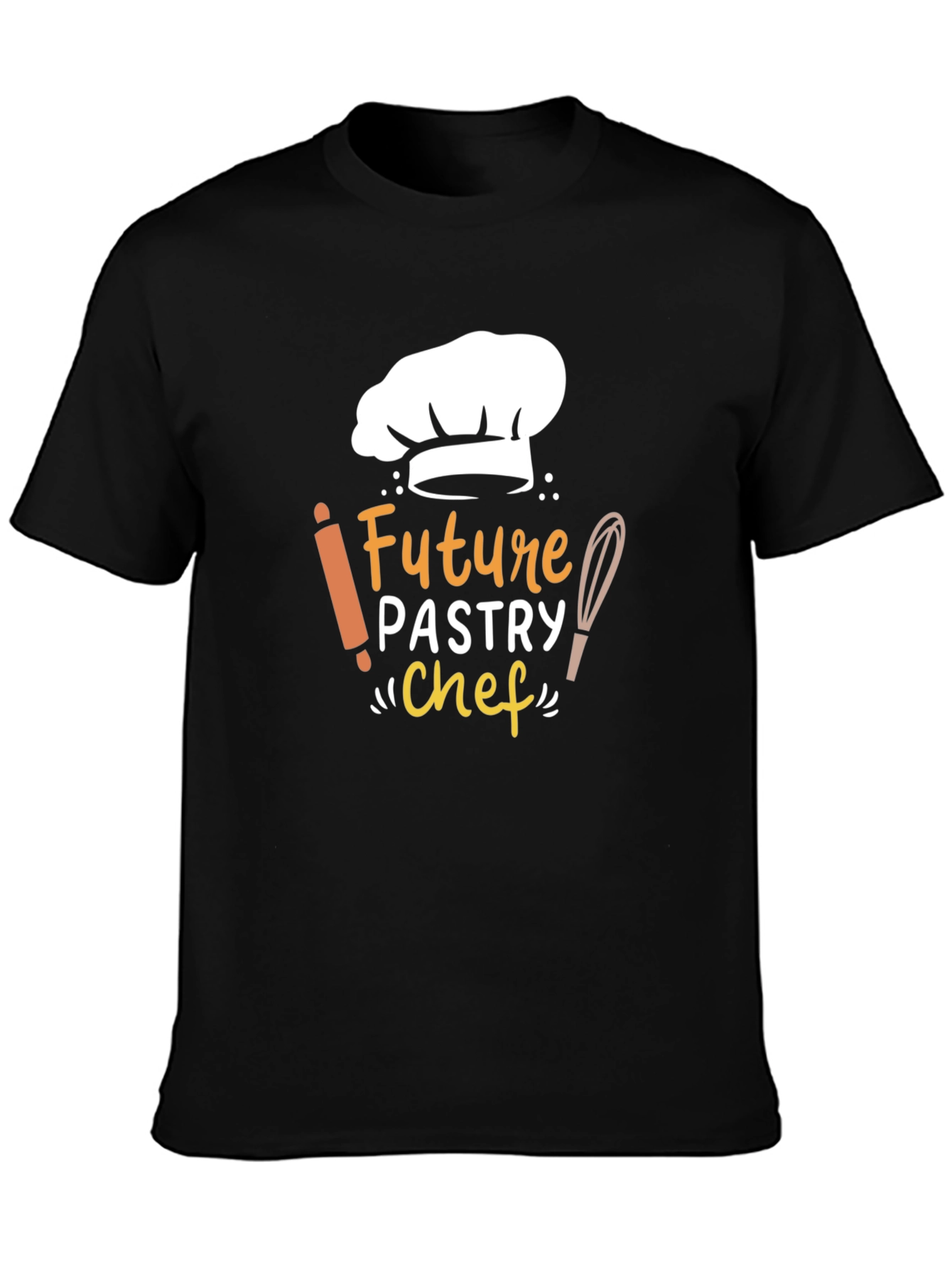 Future Pastry Chef Black T-Shirt - Culinary Dream Tee
