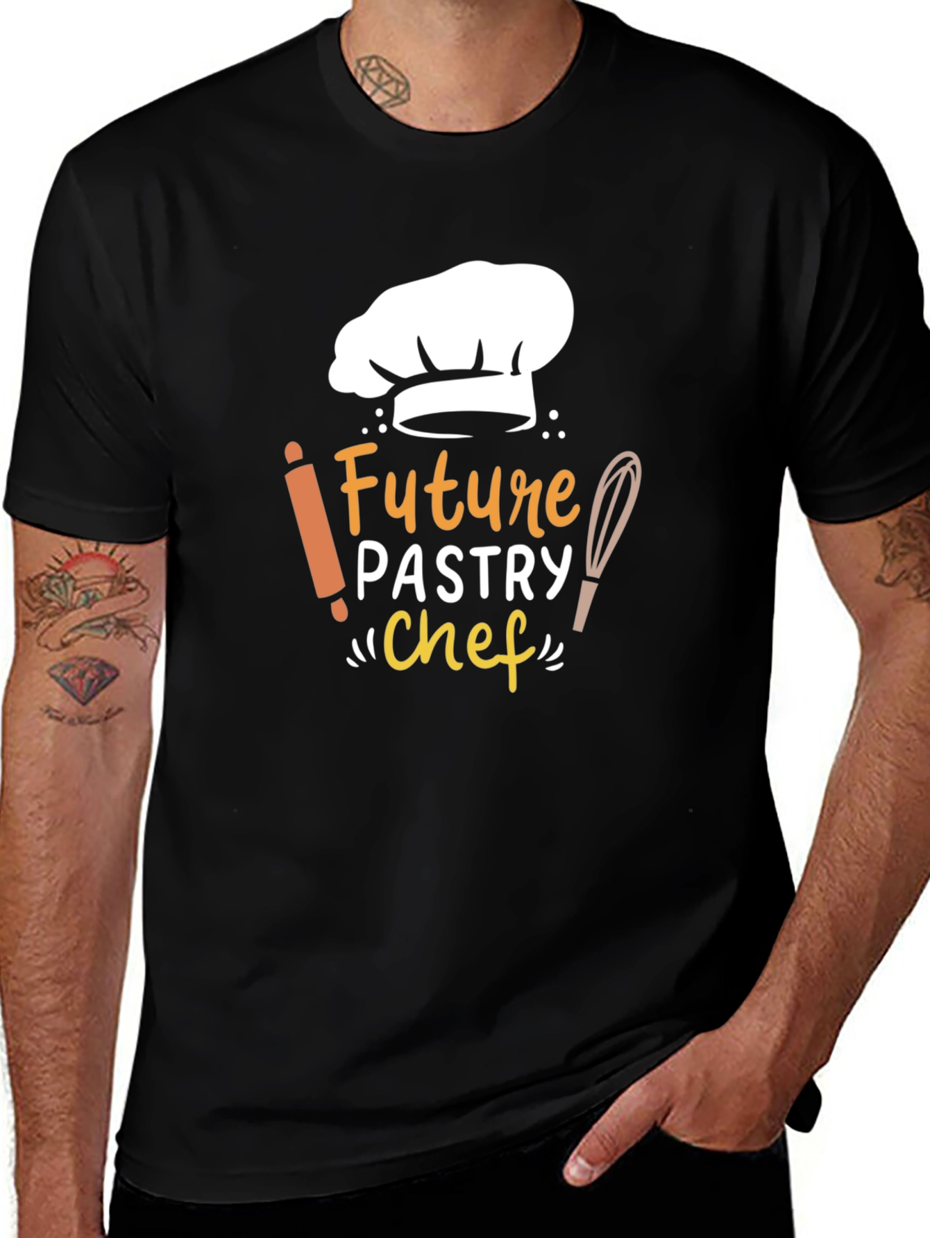 Future Pastry Chef Black T-Shirt - Culinary Dream Tee