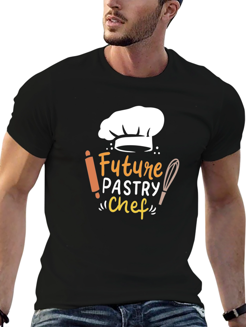 Future Pastry Chef Black T-Shirt - Culinary Dream Tee