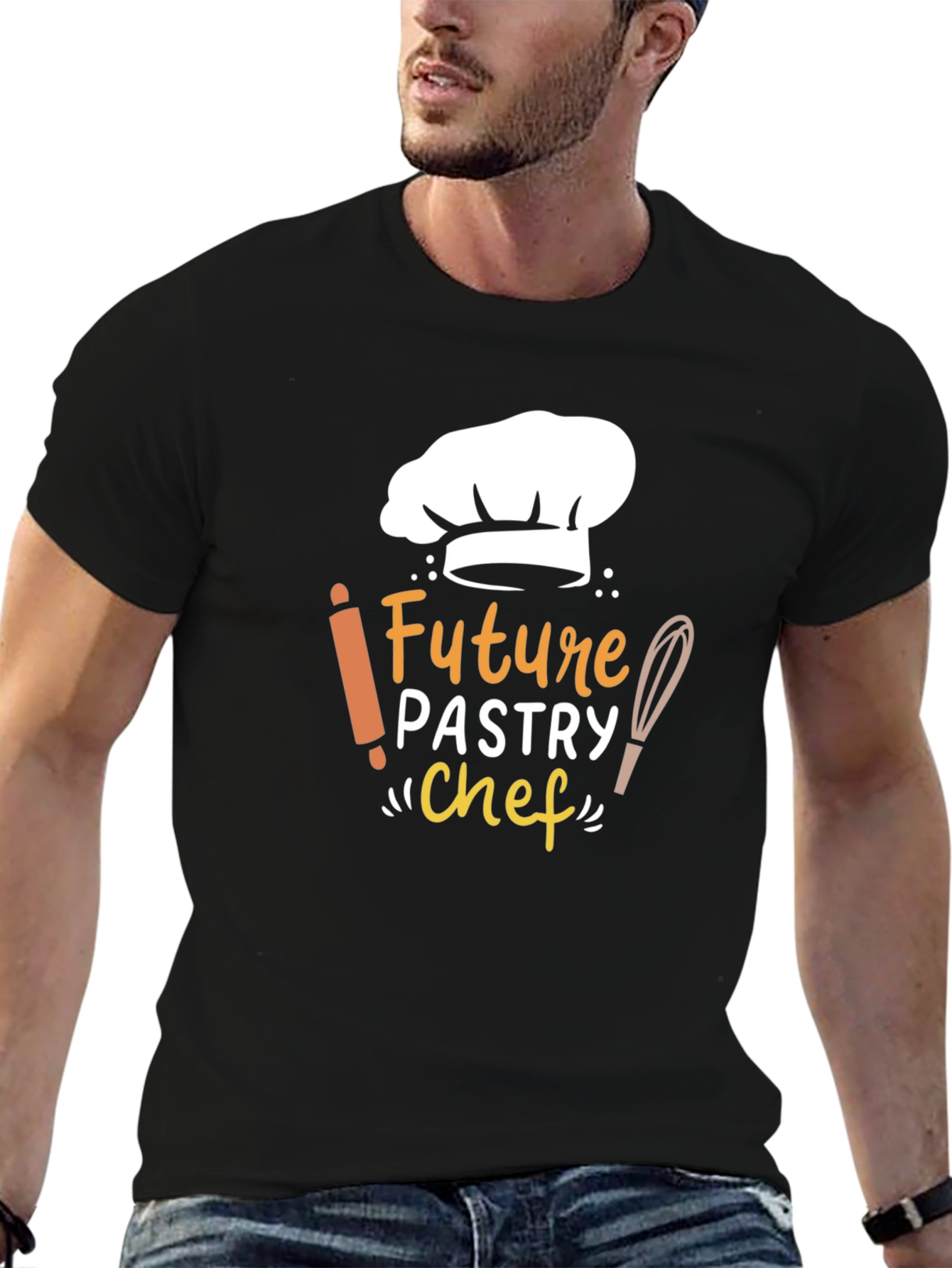 Future Pastry Chef Black T-Shirt - Culinary Dream Tee