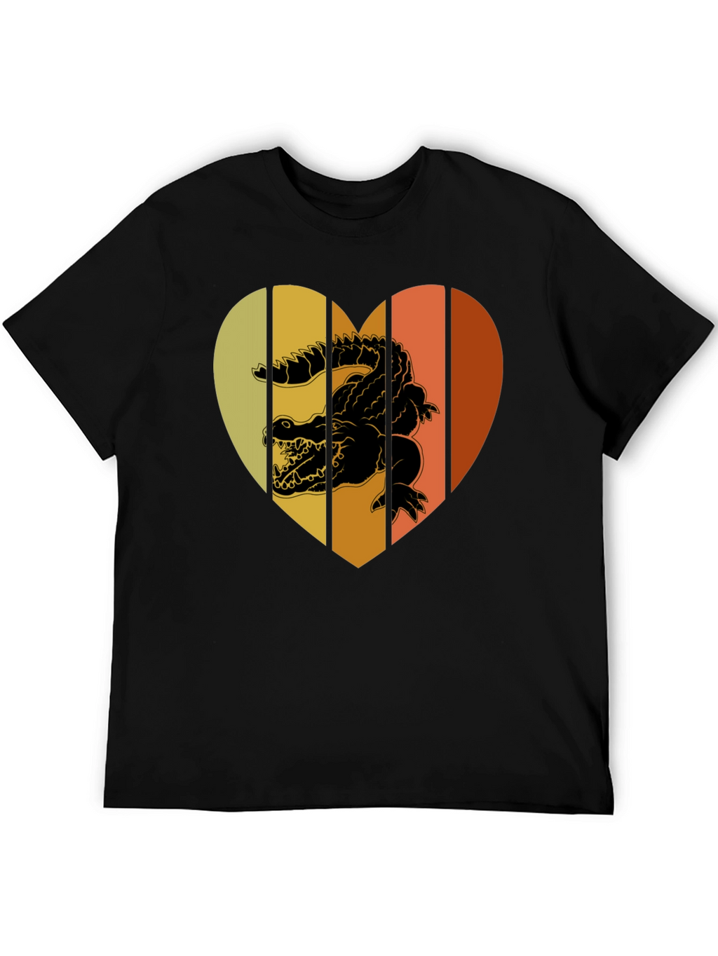Retro Crocodile Heart T-Shirt
