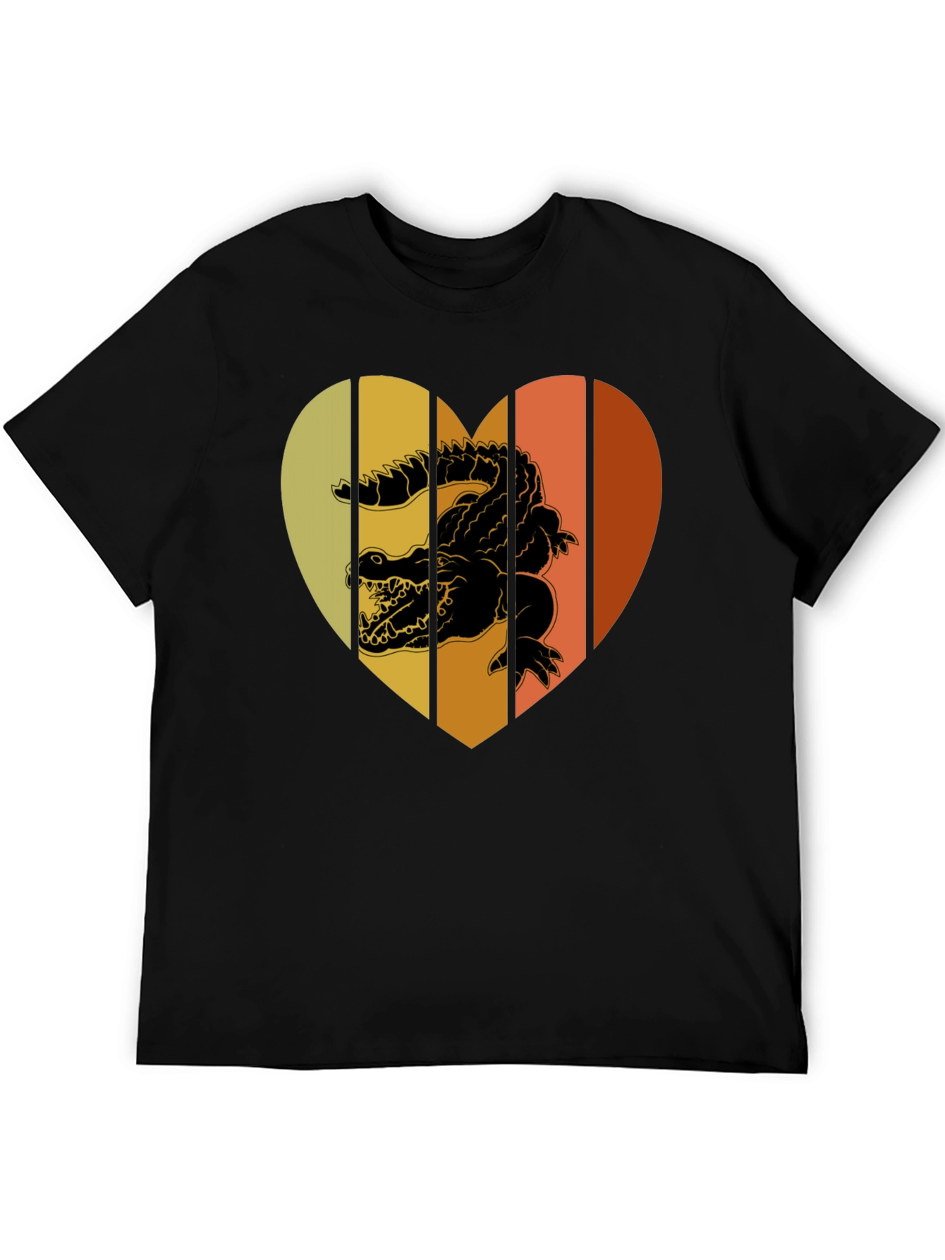 Retro Crocodile Heart T-Shirt
