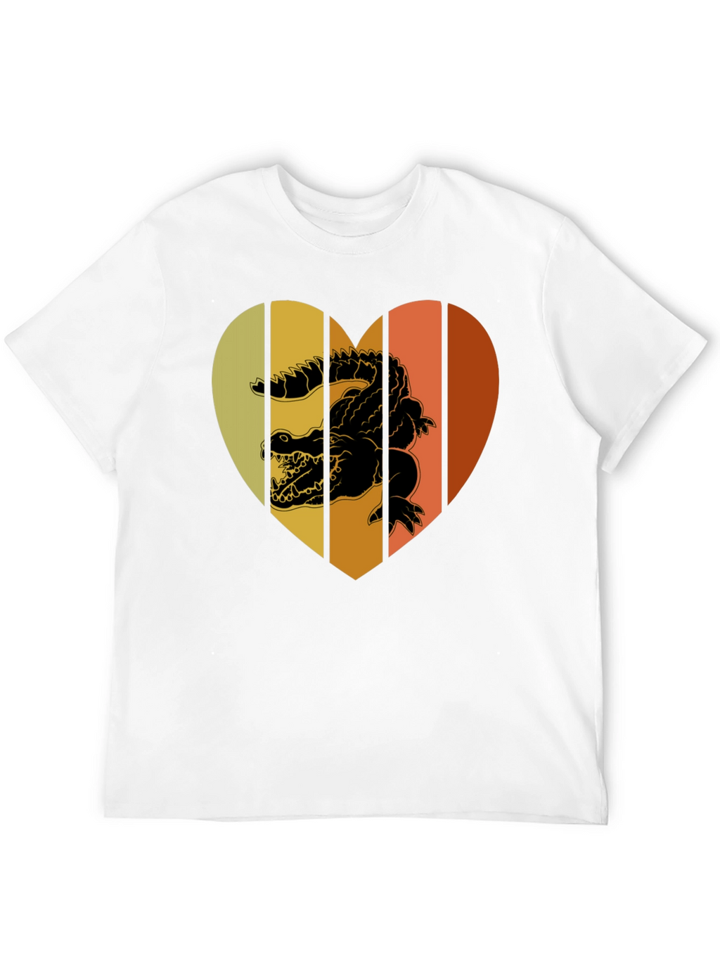 Retro Crocodile Heart T-Shirt