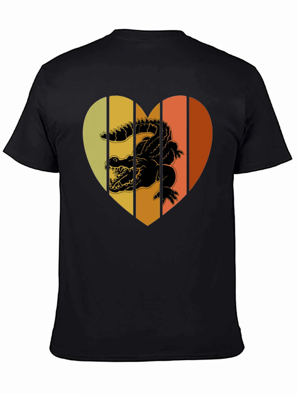 Retro Crocodile Heart T-Shirt