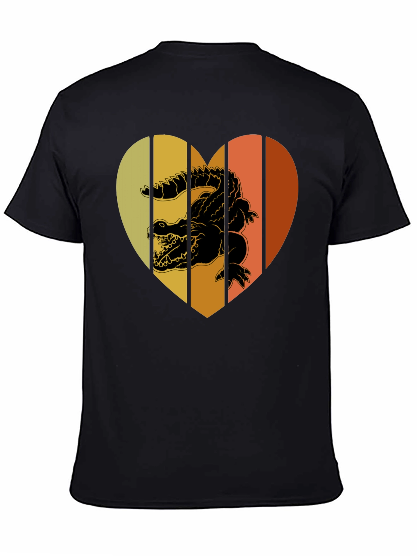 Retro Crocodile Heart T-Shirt