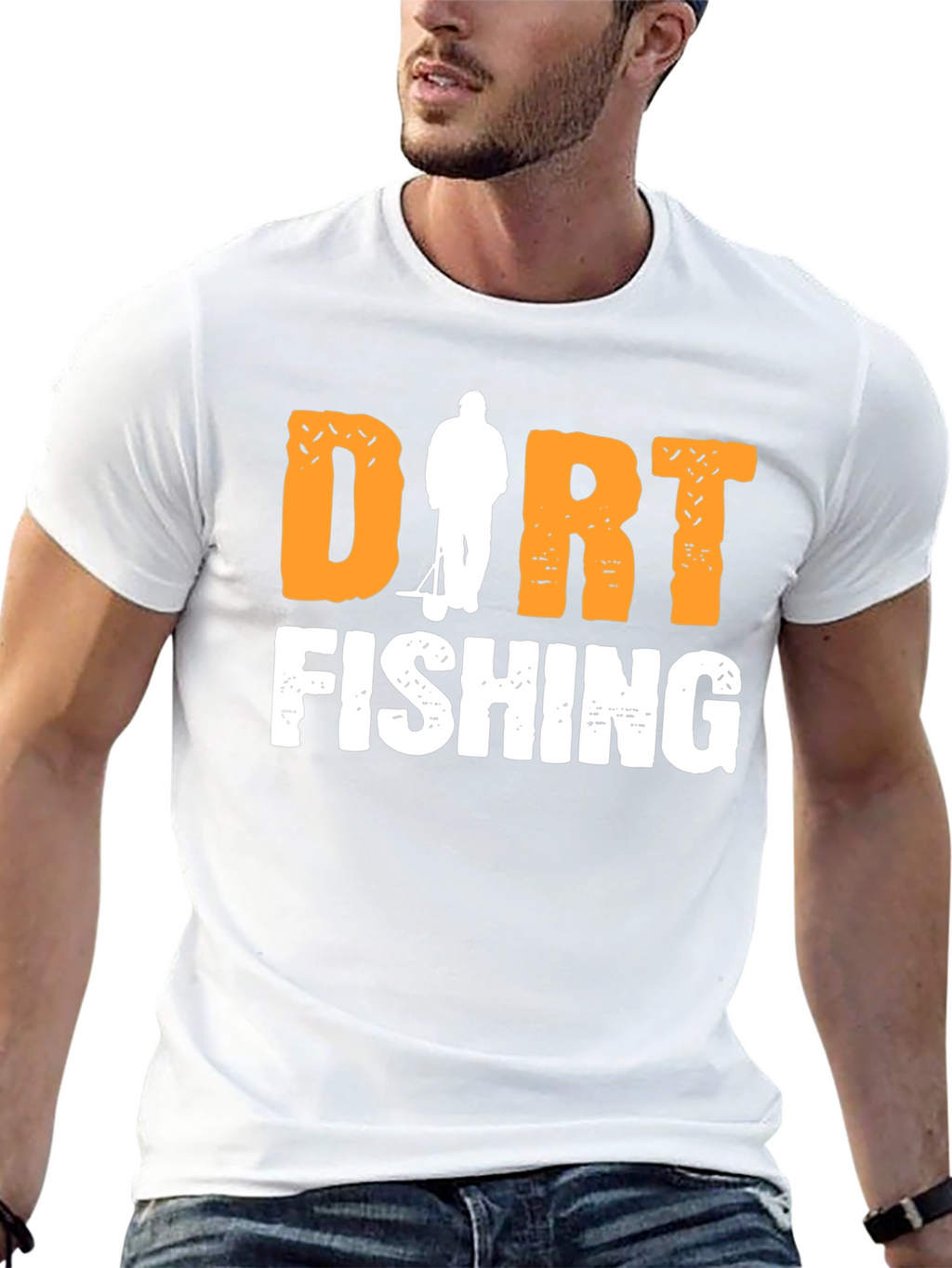 Dirt Fishing Graphic Tee - Metal Detecting Hobby Shirt