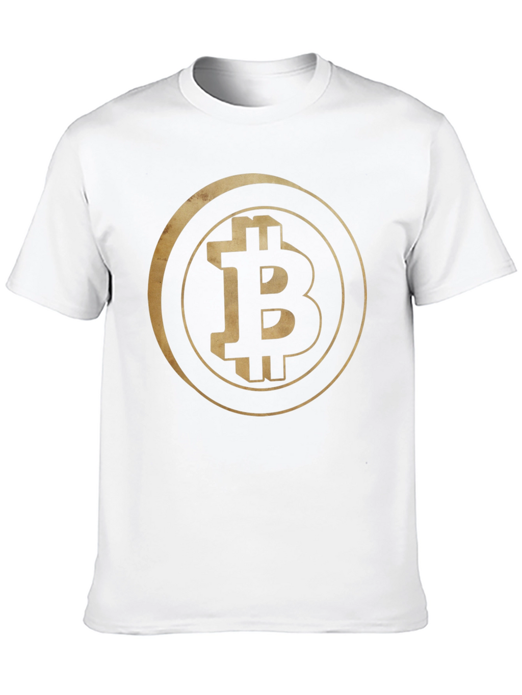 Bitcoin Crypto Gold Logo Black Tee