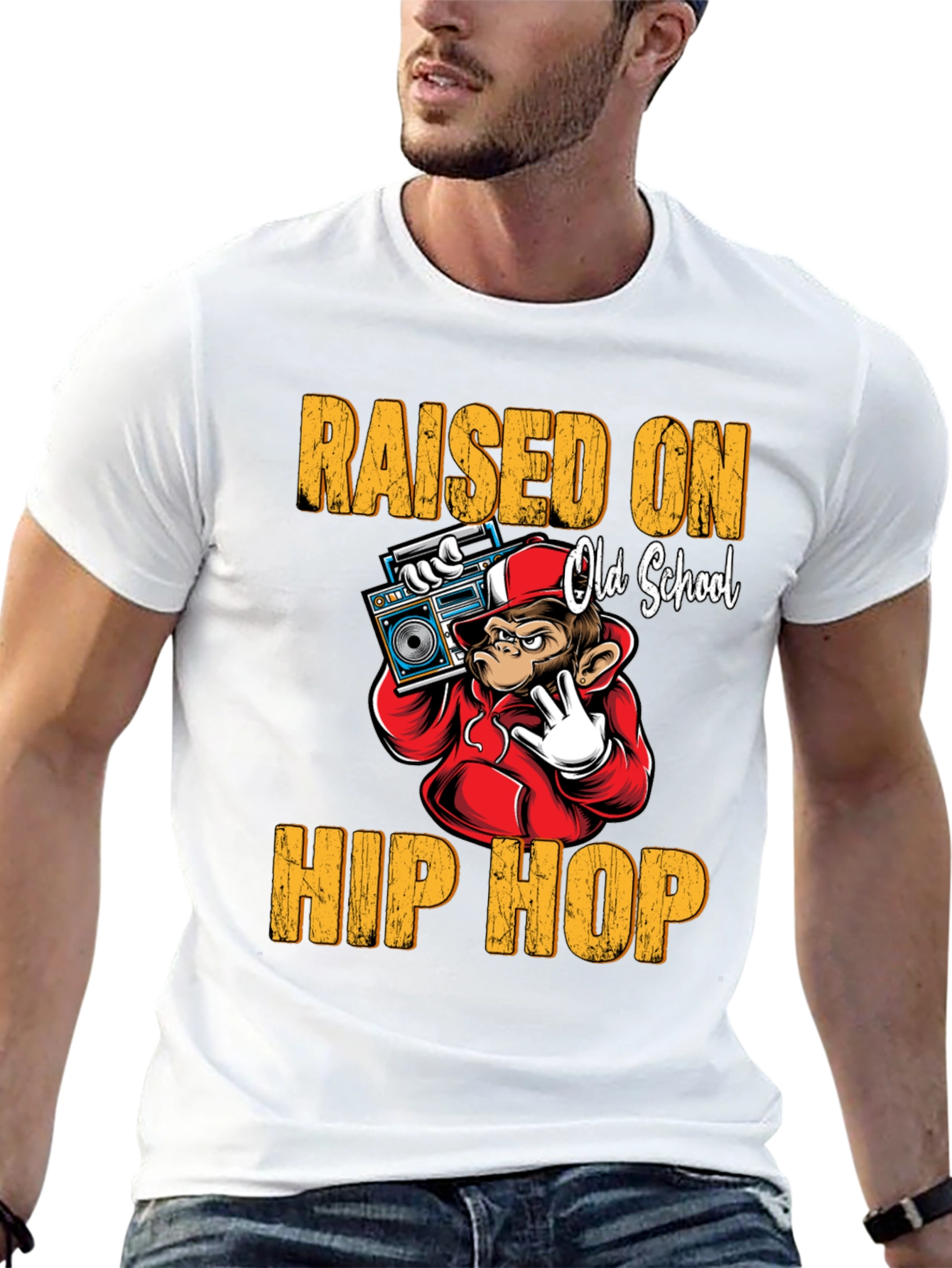 Raised on Old School Hip Hop T-Shirt