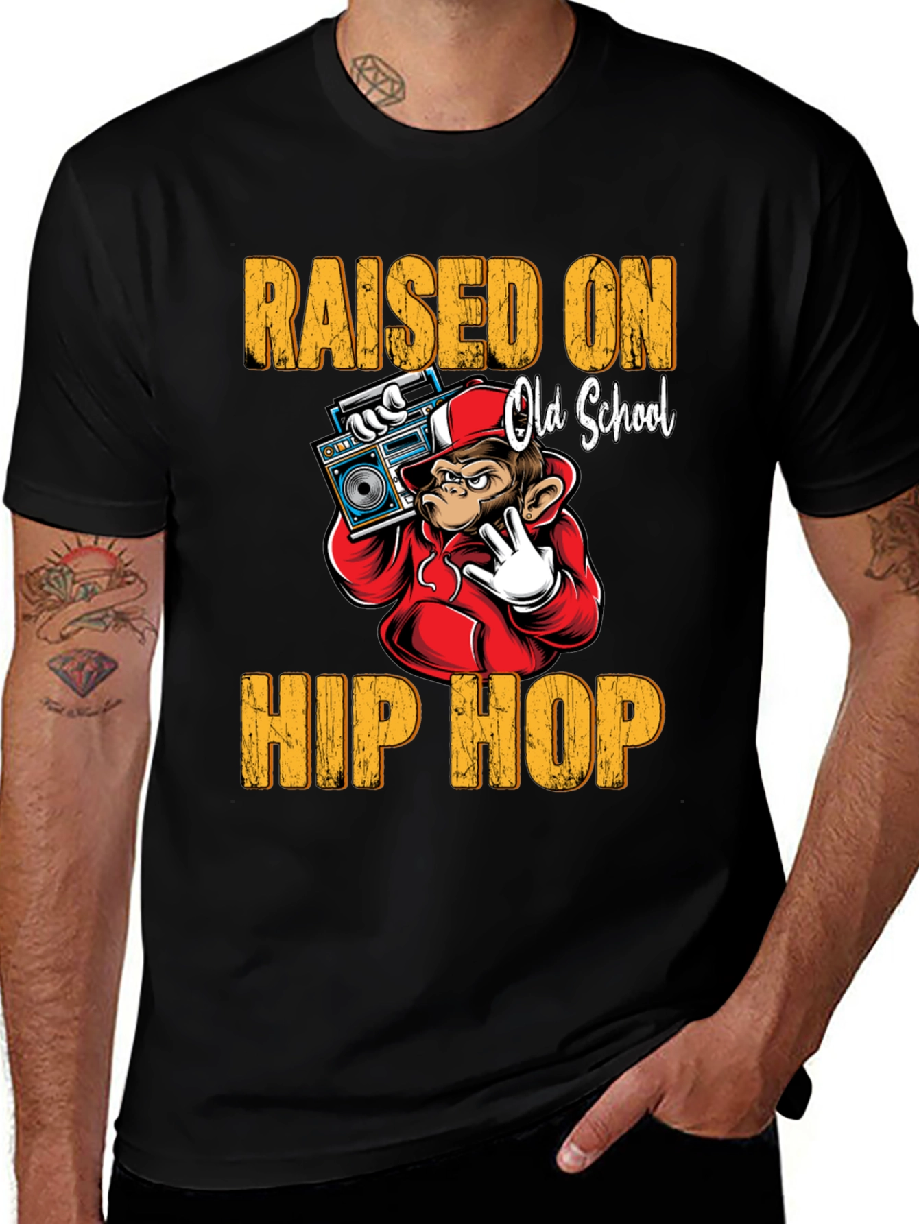Raised on Old School Hip Hop T-Shirt