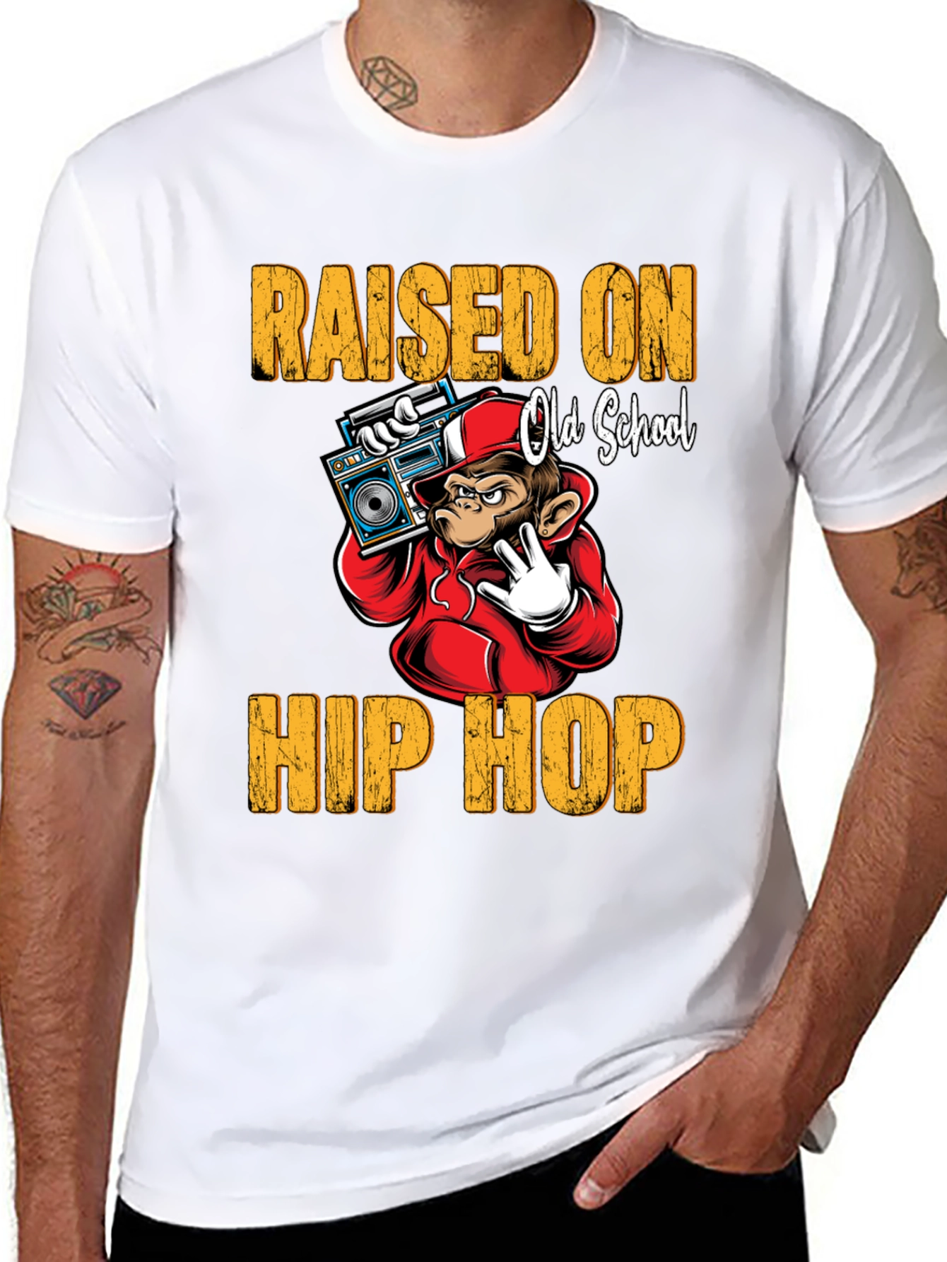 Raised on Old School Hip Hop T-Shirt