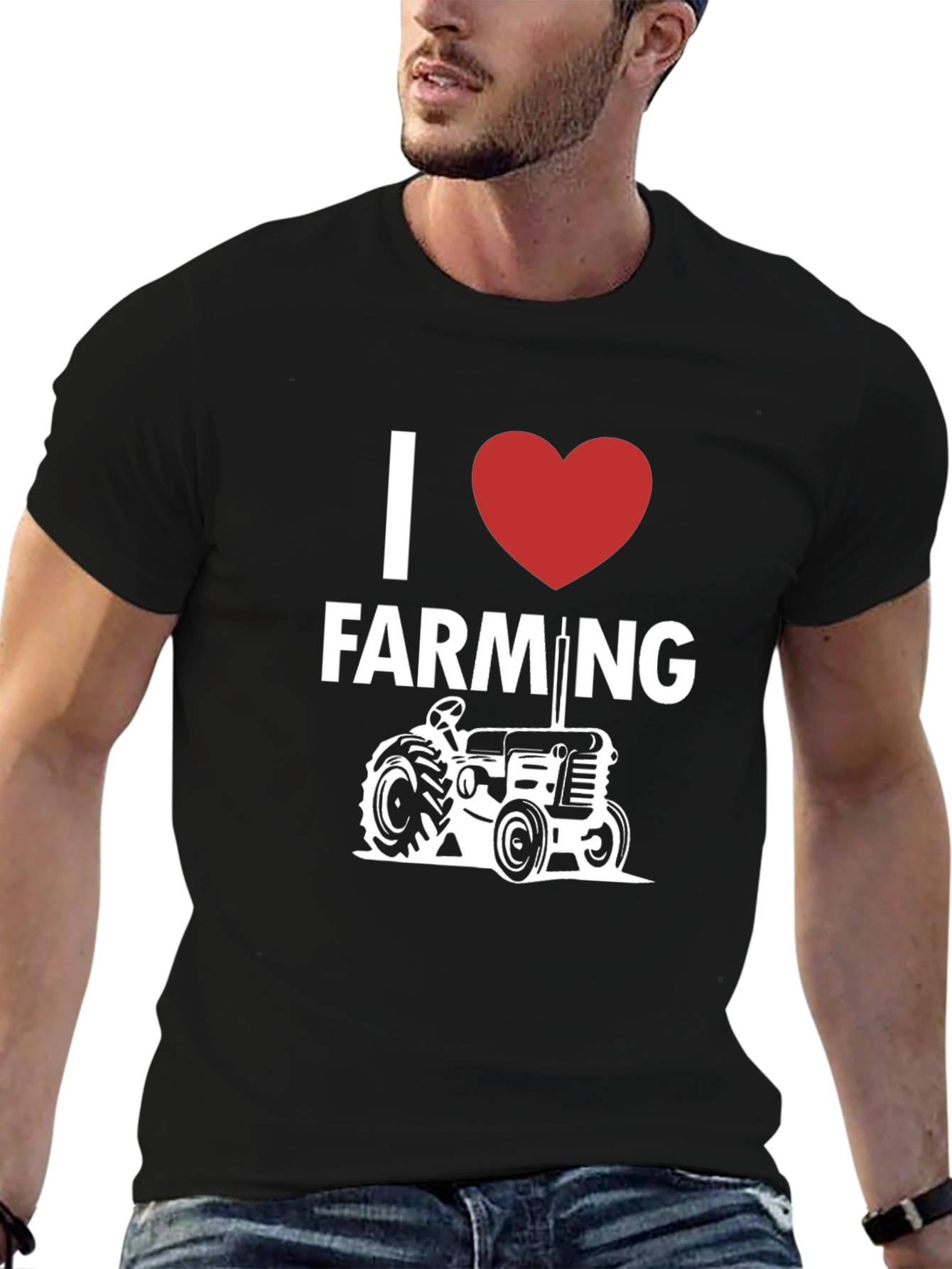 I Heart Farming Tractor Graphic T-Shirt