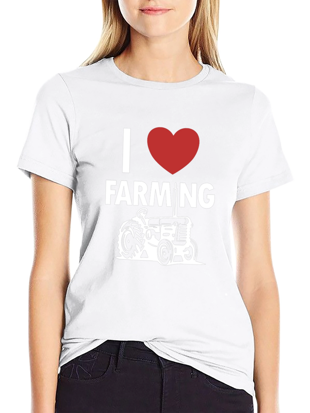 I Heart Farming Tractor Graphic T-Shirt