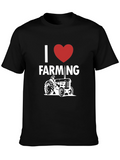 I Heart Farming Tractor Graphic T-Shirt