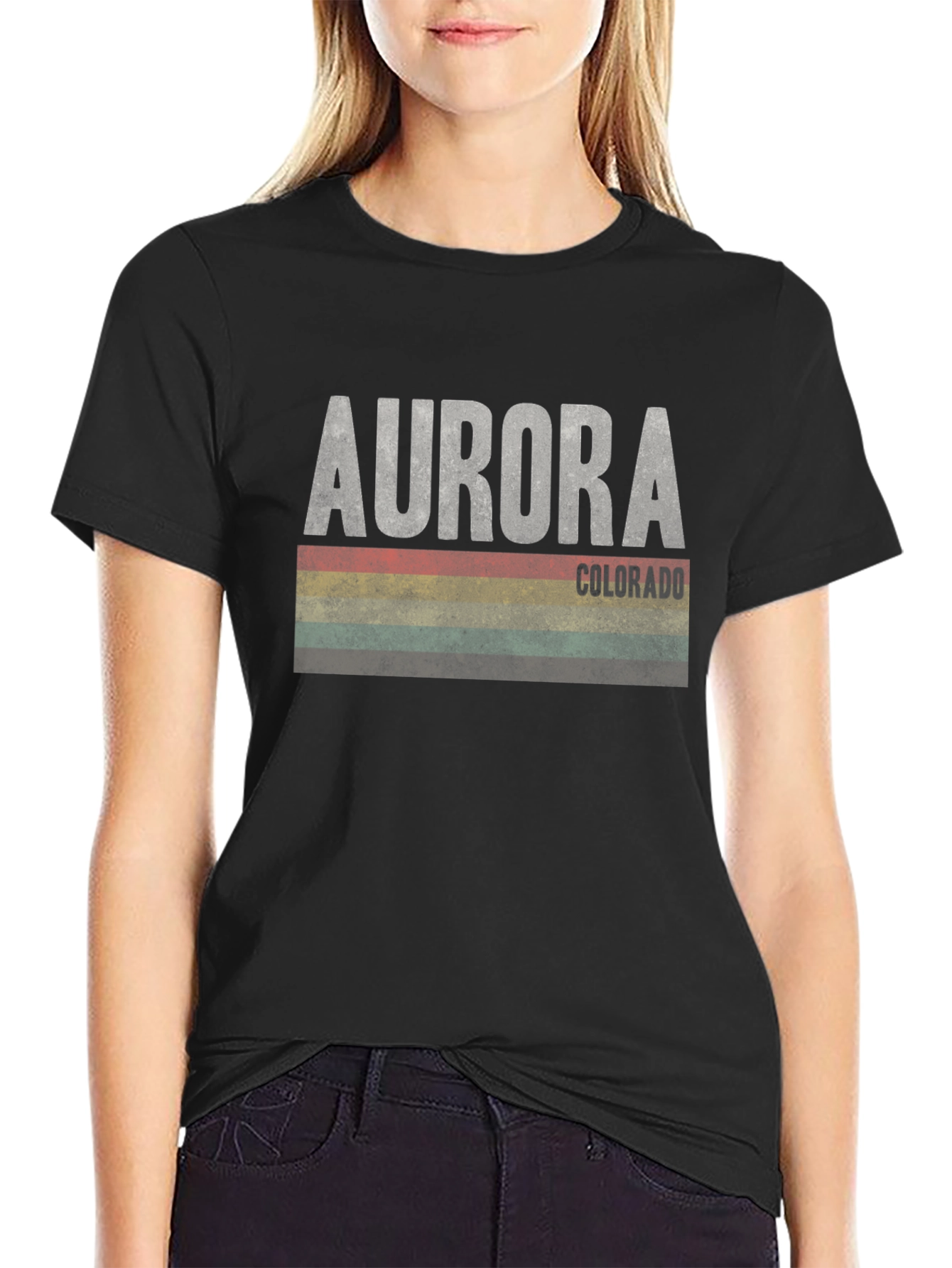 Aurora Colorado Retro Style Graphic T-Shirt