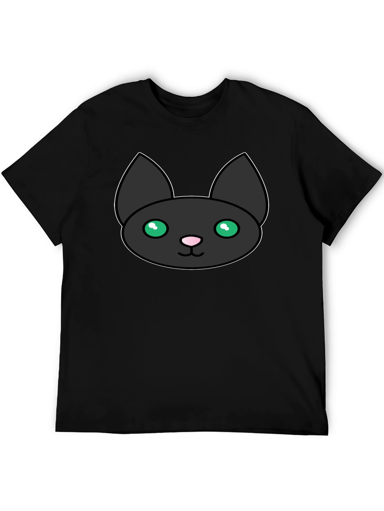 Black Cat Graphic Tee - Mens Short Sleeve T-Shirt