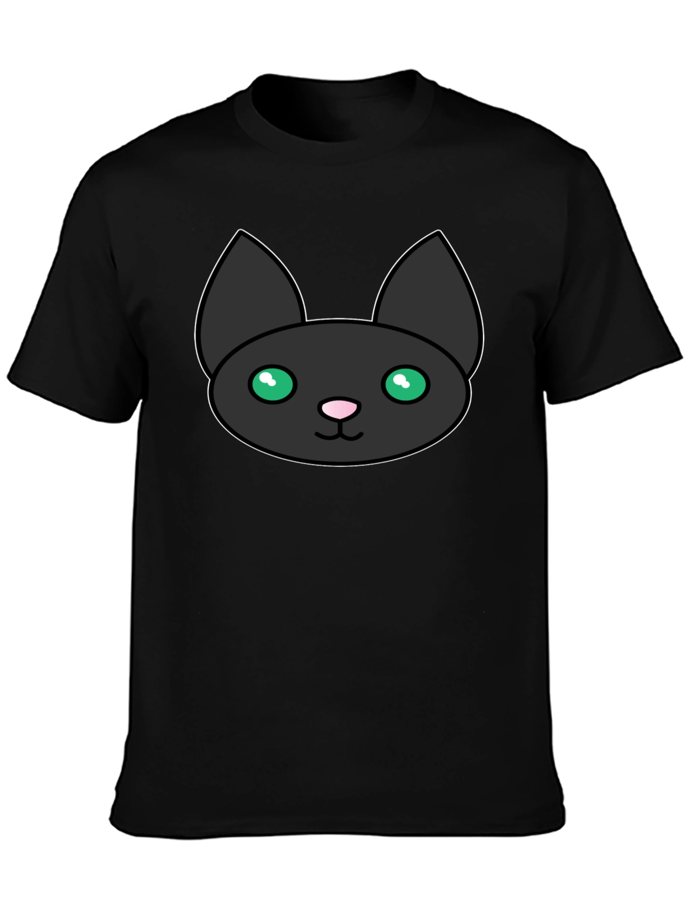 Black Cat Graphic Tee - Mens Short Sleeve T-Shirt