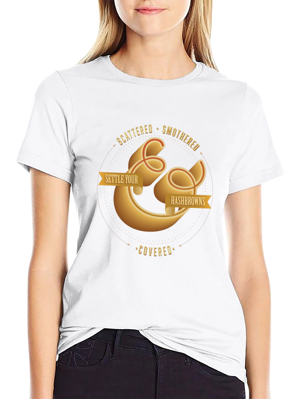 Settle Your Hash Browns T-Shirt - Foodie Tee