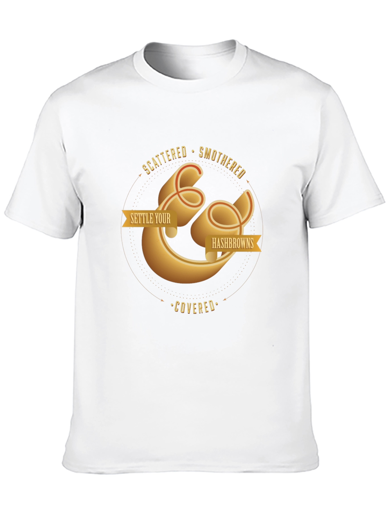 Settle Your Hash Browns T-Shirt - Foodie Tee