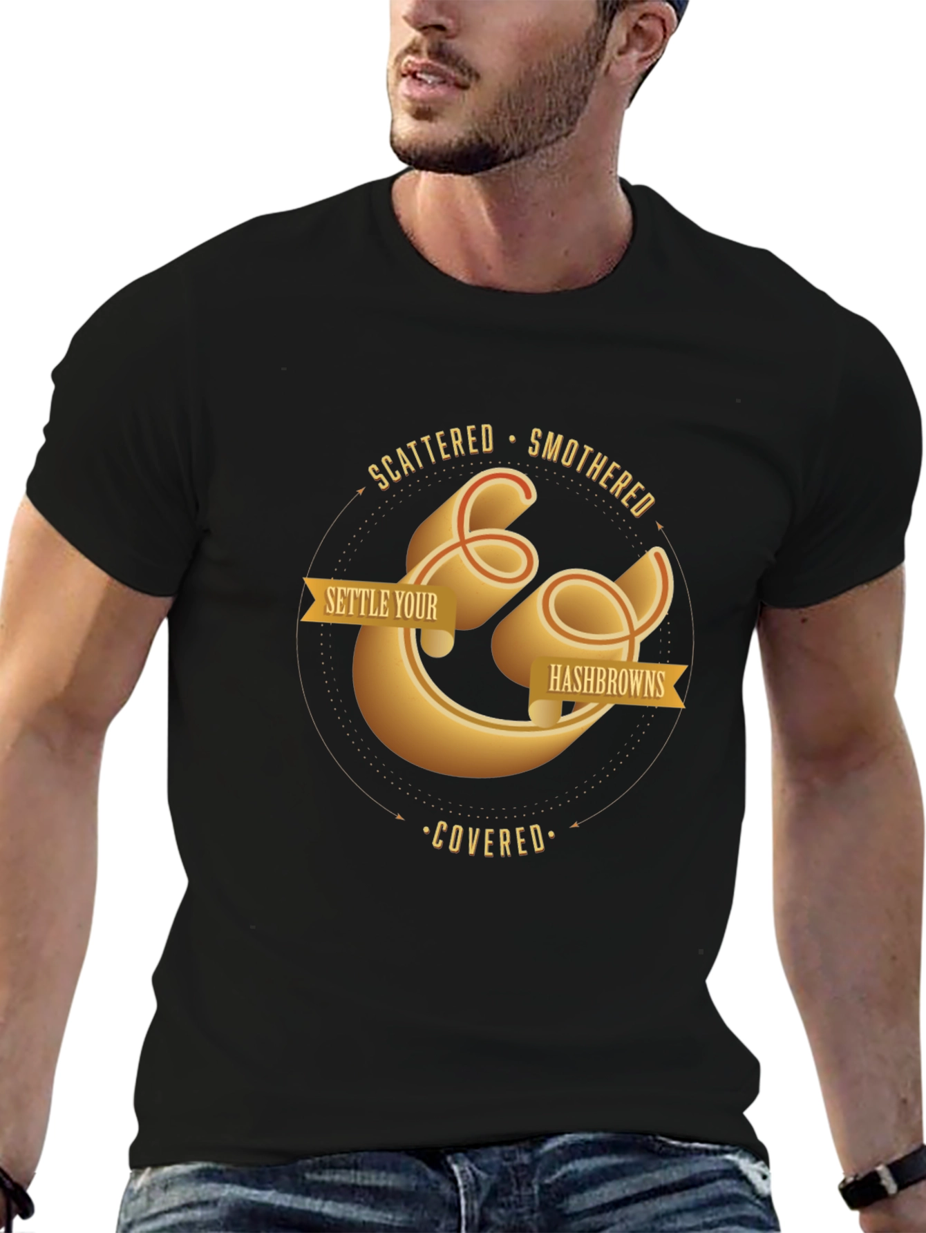 Settle Your Hash Browns T-Shirt - Foodie Tee