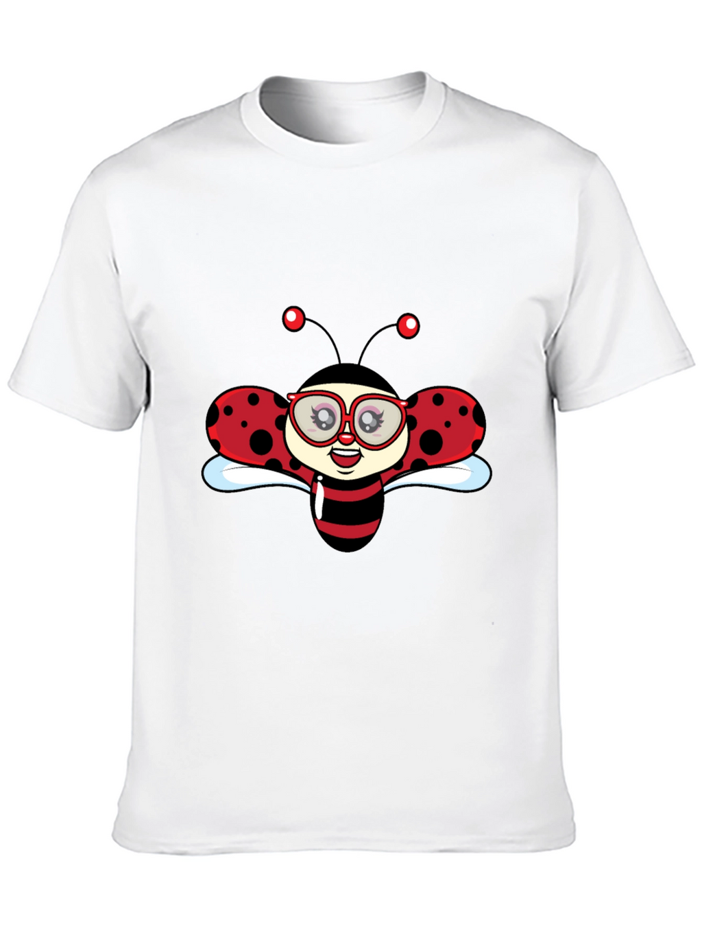 Ladybug Graphic Black T-Shirt