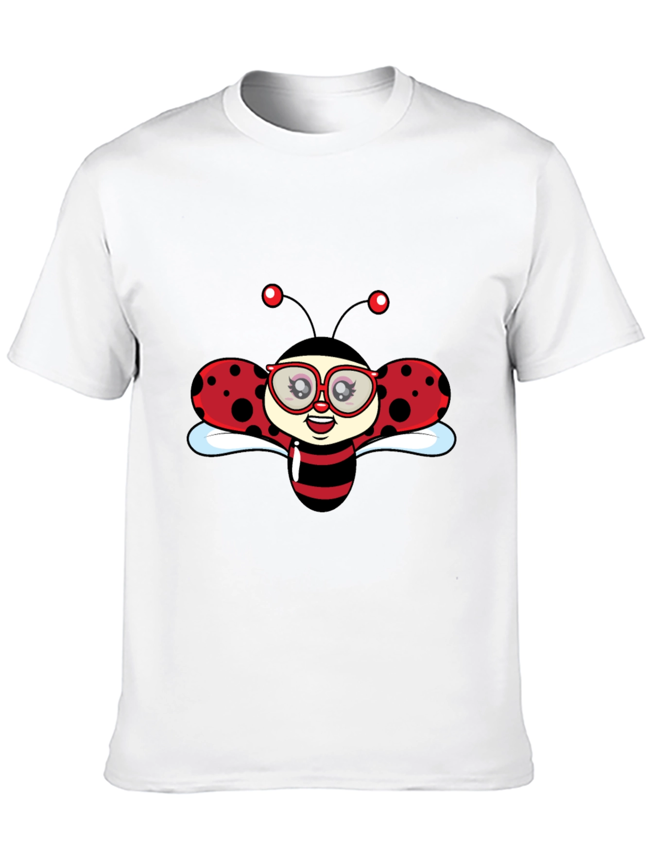 Ladybug Graphic Black T-Shirt