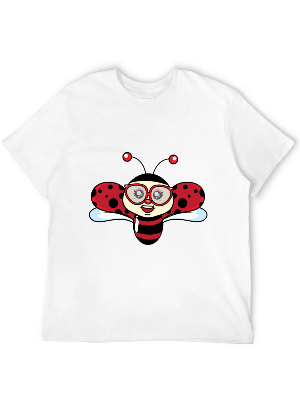 Ladybug Graphic Black T-Shirt